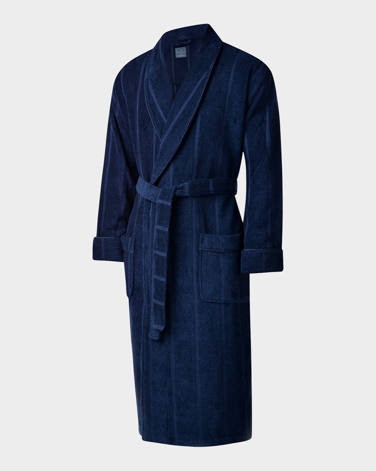 Majestic International Men 's Ultra Lux Jacquard Shawl Robe | Thumbnail 3 Majestic International Men 's Ultra Lux Jacquard Shawl Robe | Thumbnail 3