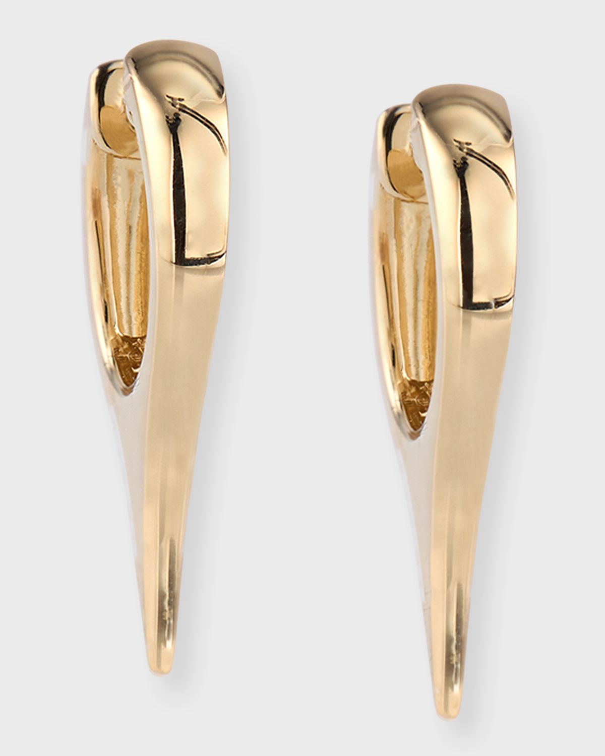 Zoe Lev Jewelry 14K Gold Dagger Huggie Earrings