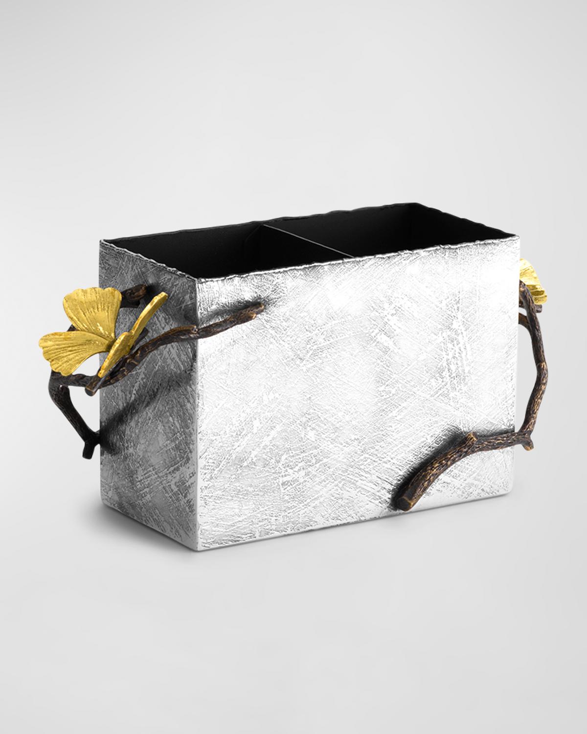 Michael Aram Butterfly Ginkgo Two-Compartment Cutlery Caddy | Thumbnail 2 Michael Aram Butterfly Ginkgo Two-Compartment Cutlery Caddy | Thumbnail 2