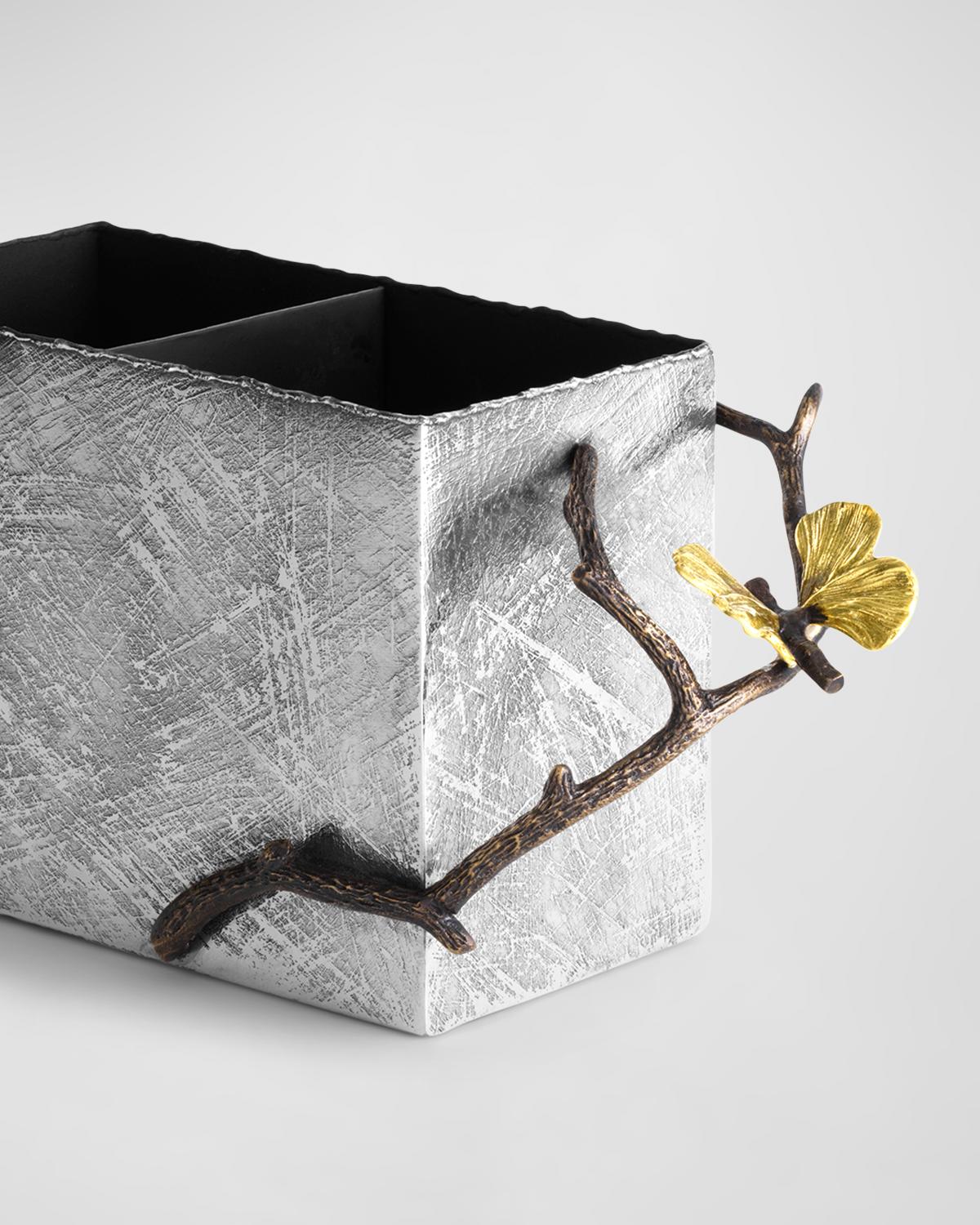 Michael Aram Butterfly Ginkgo Two-Compartment Cutlery Caddy | Thumbnail 4 Michael Aram Butterfly Ginkgo Two-Compartment Cutlery Caddy | Thumbnail 4