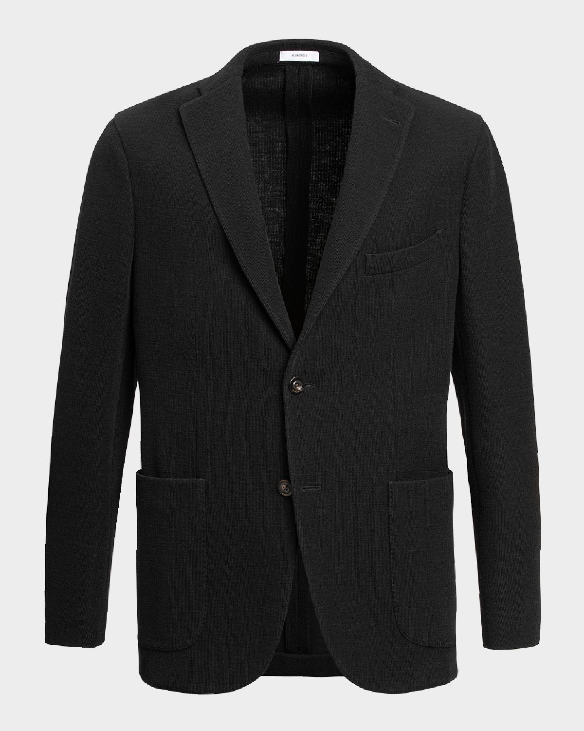 Boglioli Men 's Solid Knit Blazer