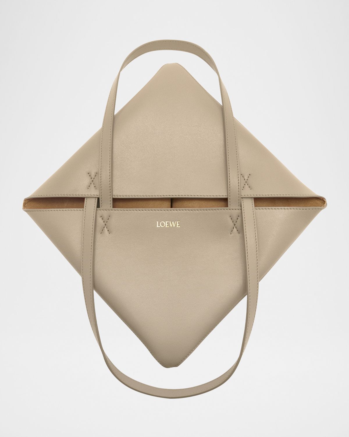 Loewe Puzzle Fold Medium Tote Bag in Shiny Leather