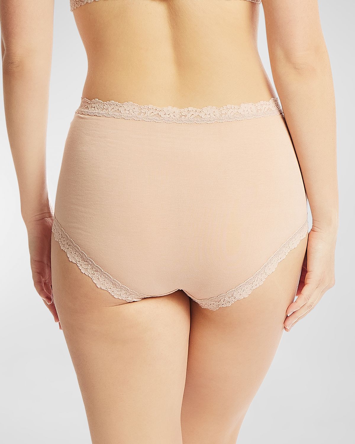 Hanky Panky High-Rise Lace-Trim Boyshorts