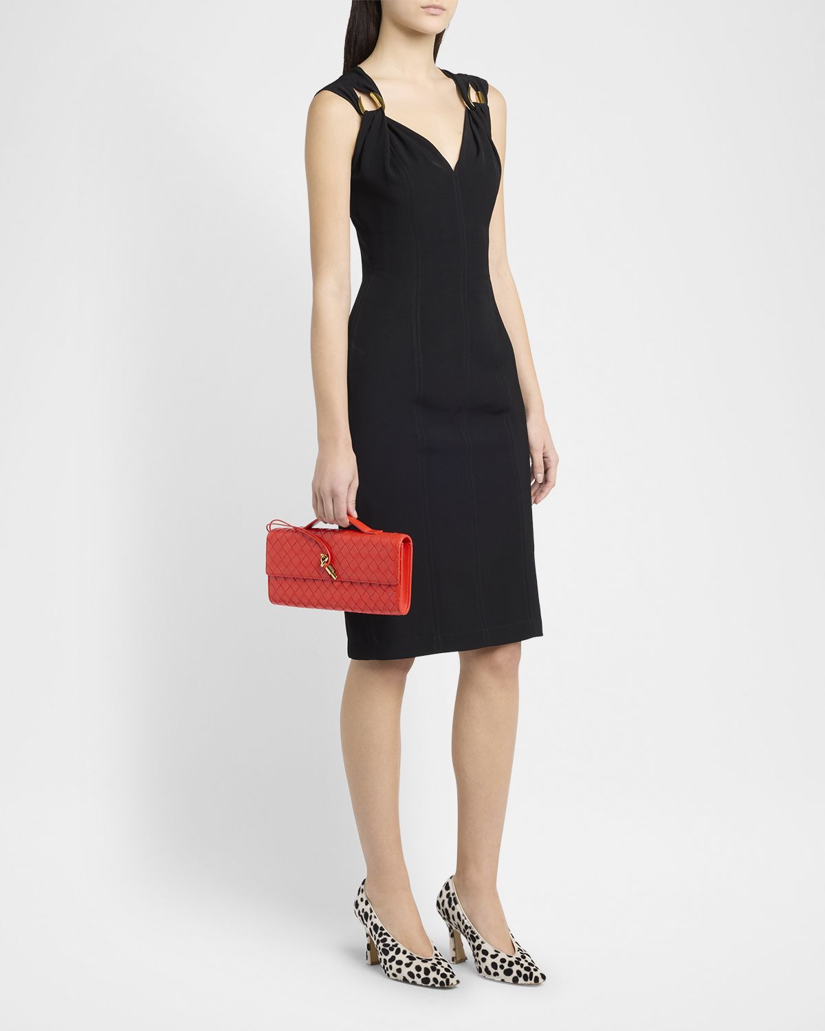 Bottega Veneta Long Andiamo Clutch Bag with Handle