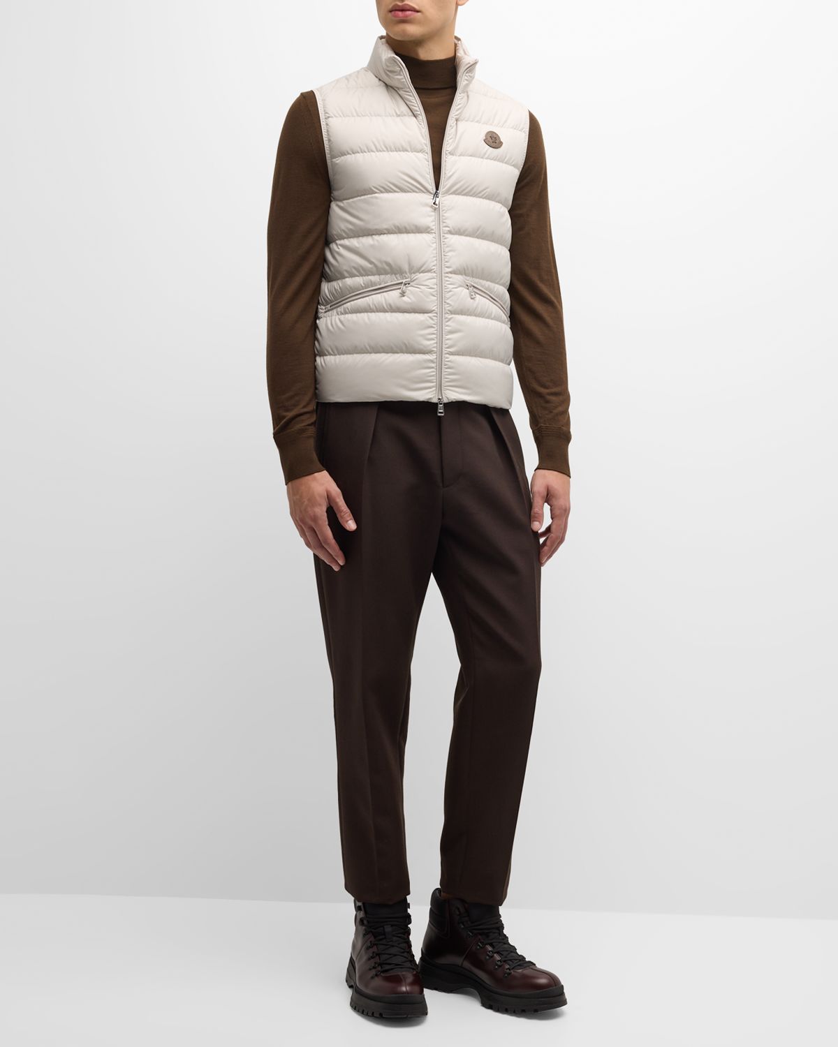 Moncler Men 's Treompan Quilted Zip Vest