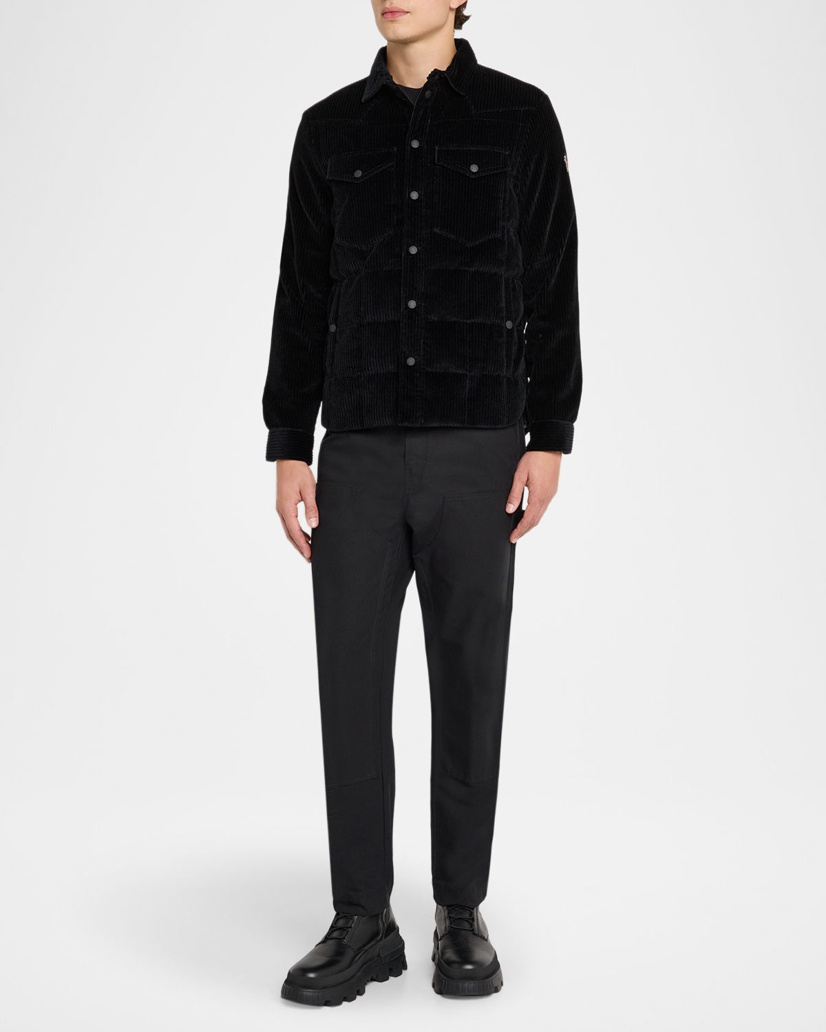 Moncler Grenoble Men 's Gelt Padded Corduroy Overshirt