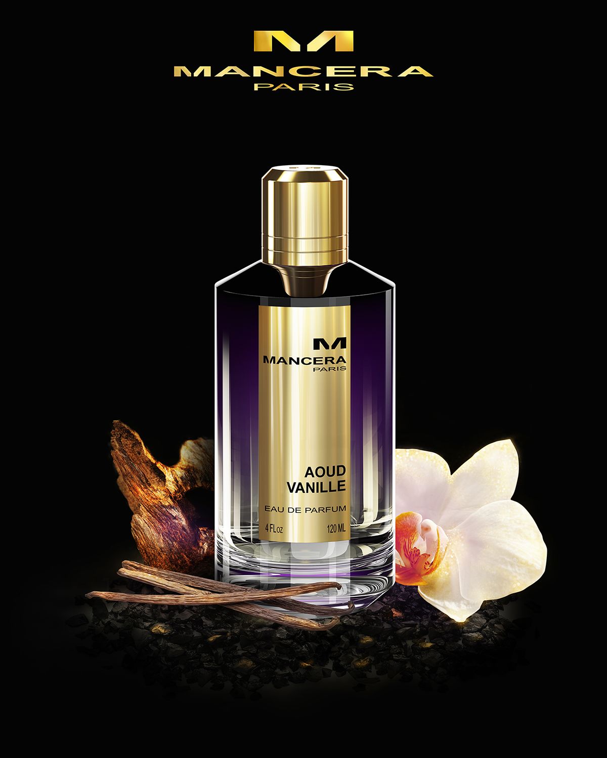 Mancera Aoud Vanille Eau de Parfum, 4 oz.