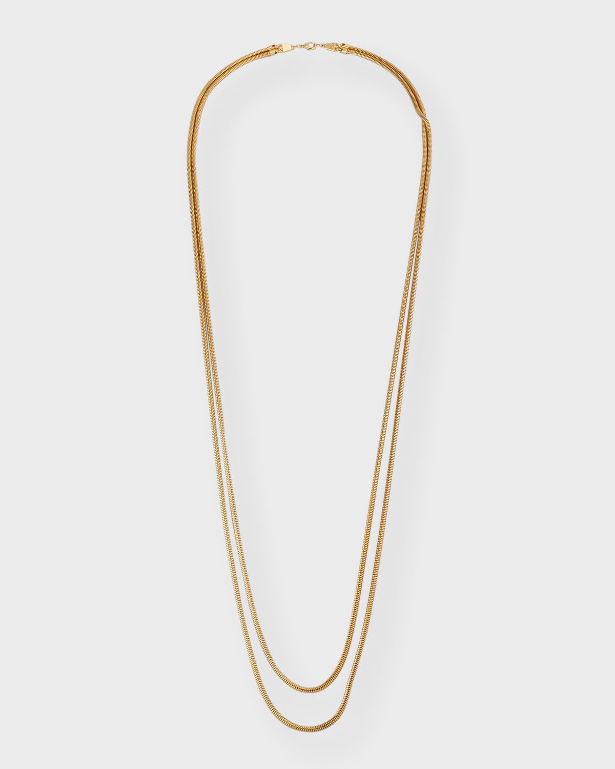 Ben-Amun 24k Gold Electroplated Double Chain Necklace