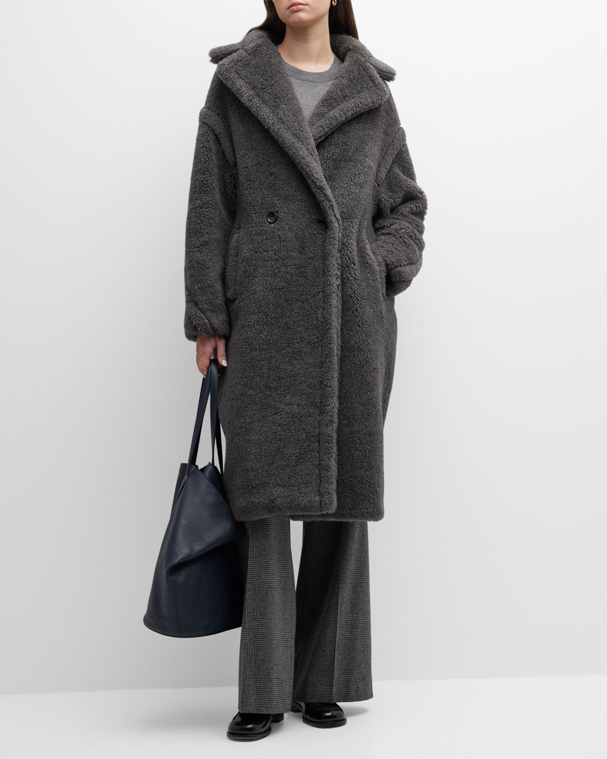 Max Mara Tedgirl Faux Fur Long Coat