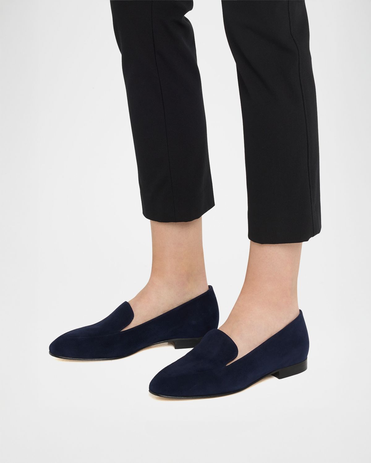 Manolo Blahnik Pitaka Suede Slip-On Loafers