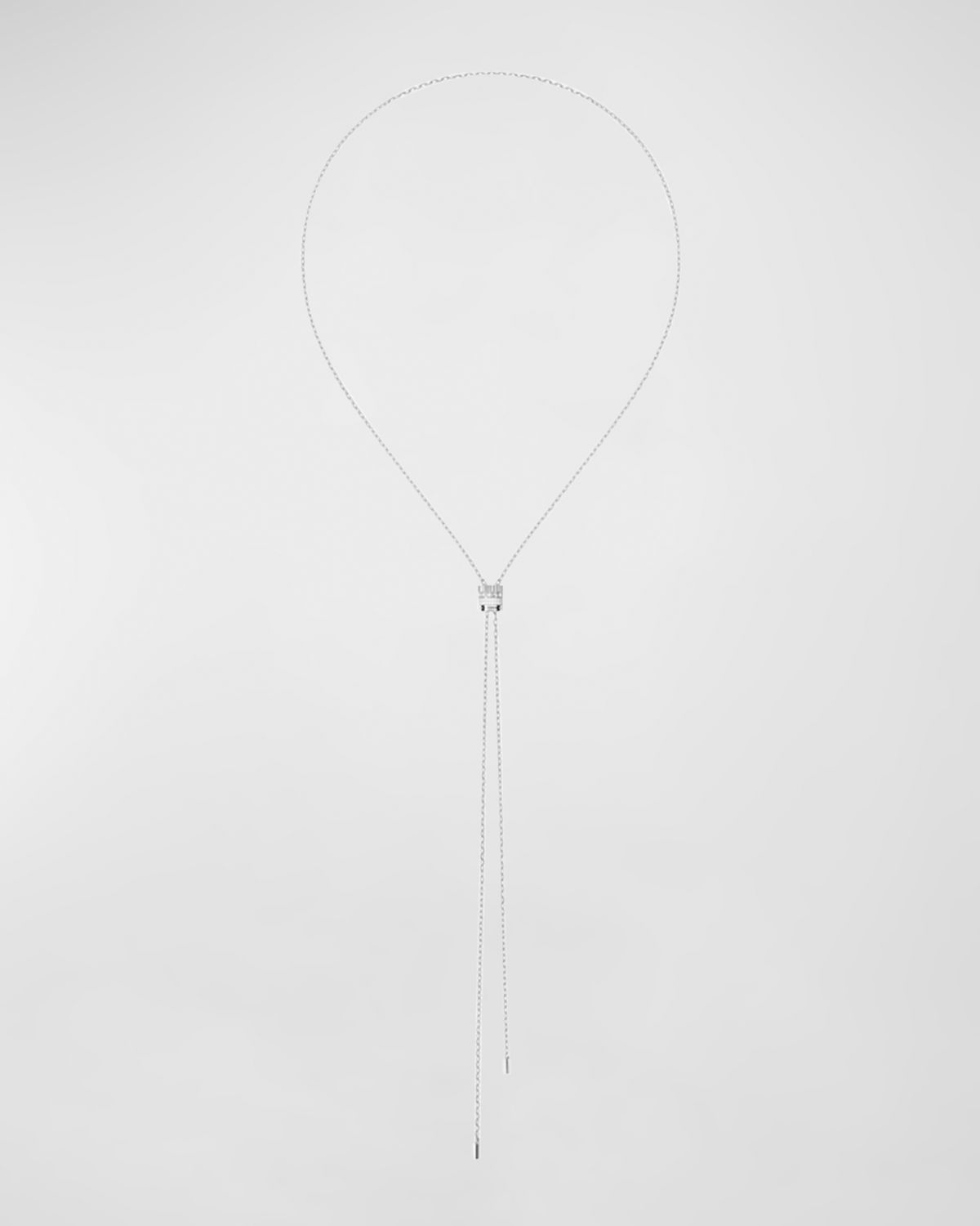Boucheron Quatre 18K White Gold Double Edition Small Tie Necklace