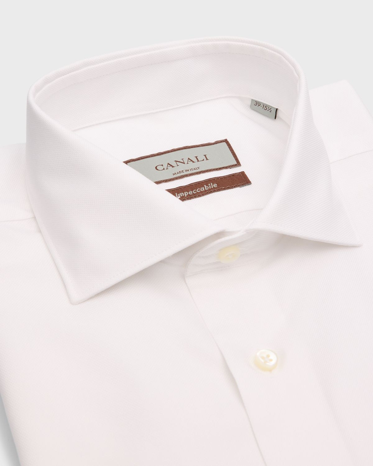 Canali Men 's Impeccabile Cotton Pique Dress Shirt