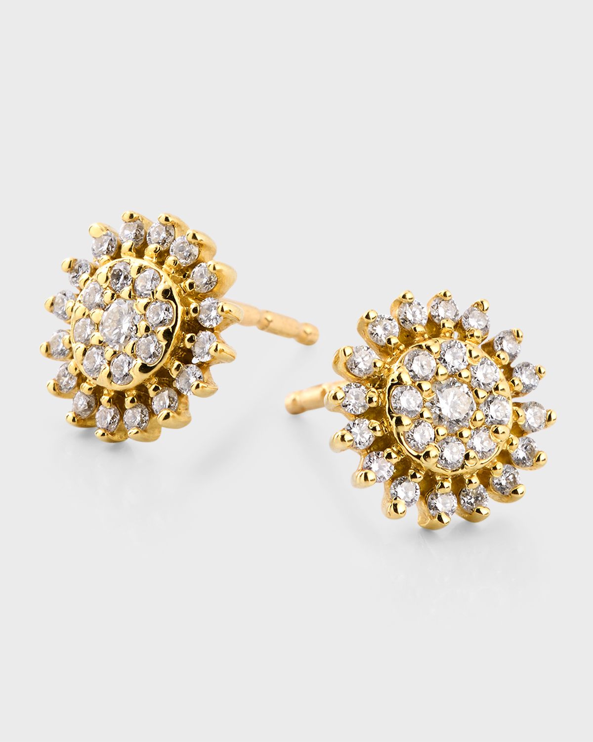 Roberto Coin 18K Diamond Starburst Stud Earrings