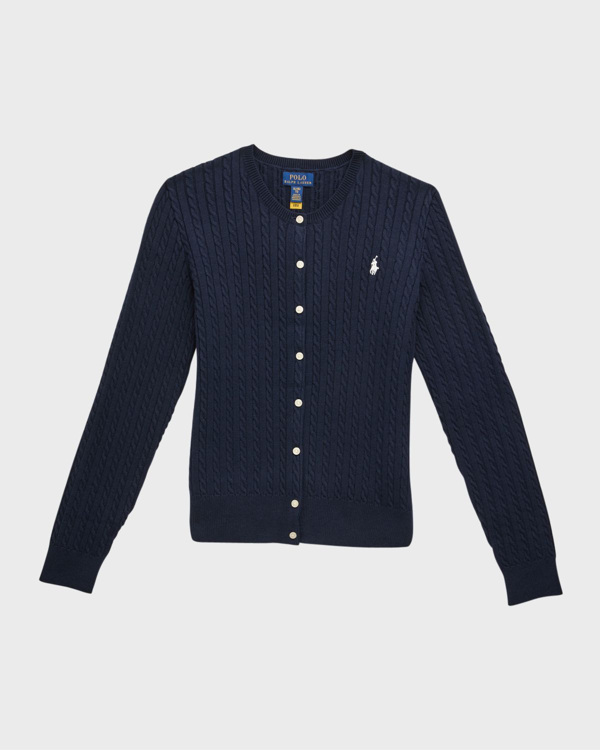 Polo Ralph Lauren Girl 's Mini Cable-Knit Cardigan