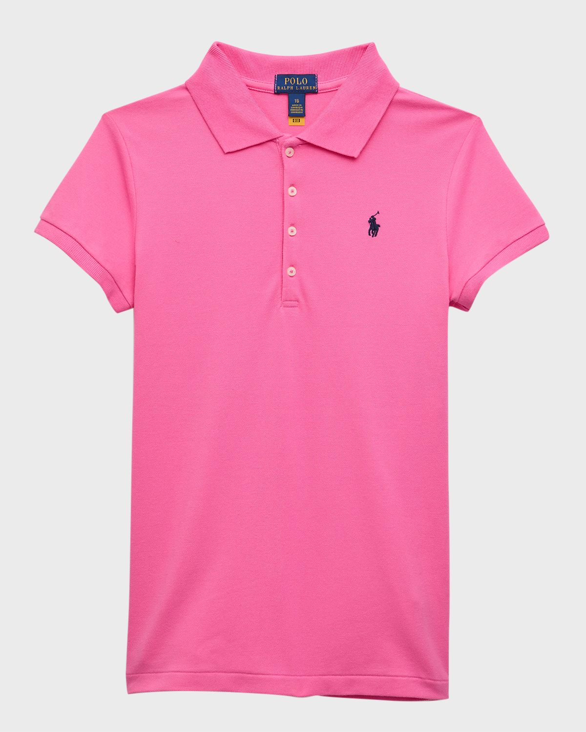 Polo Ralph Lauren Girl 's Short-Sleeve Logo Embroidery Polo Shirt, Size S-XL