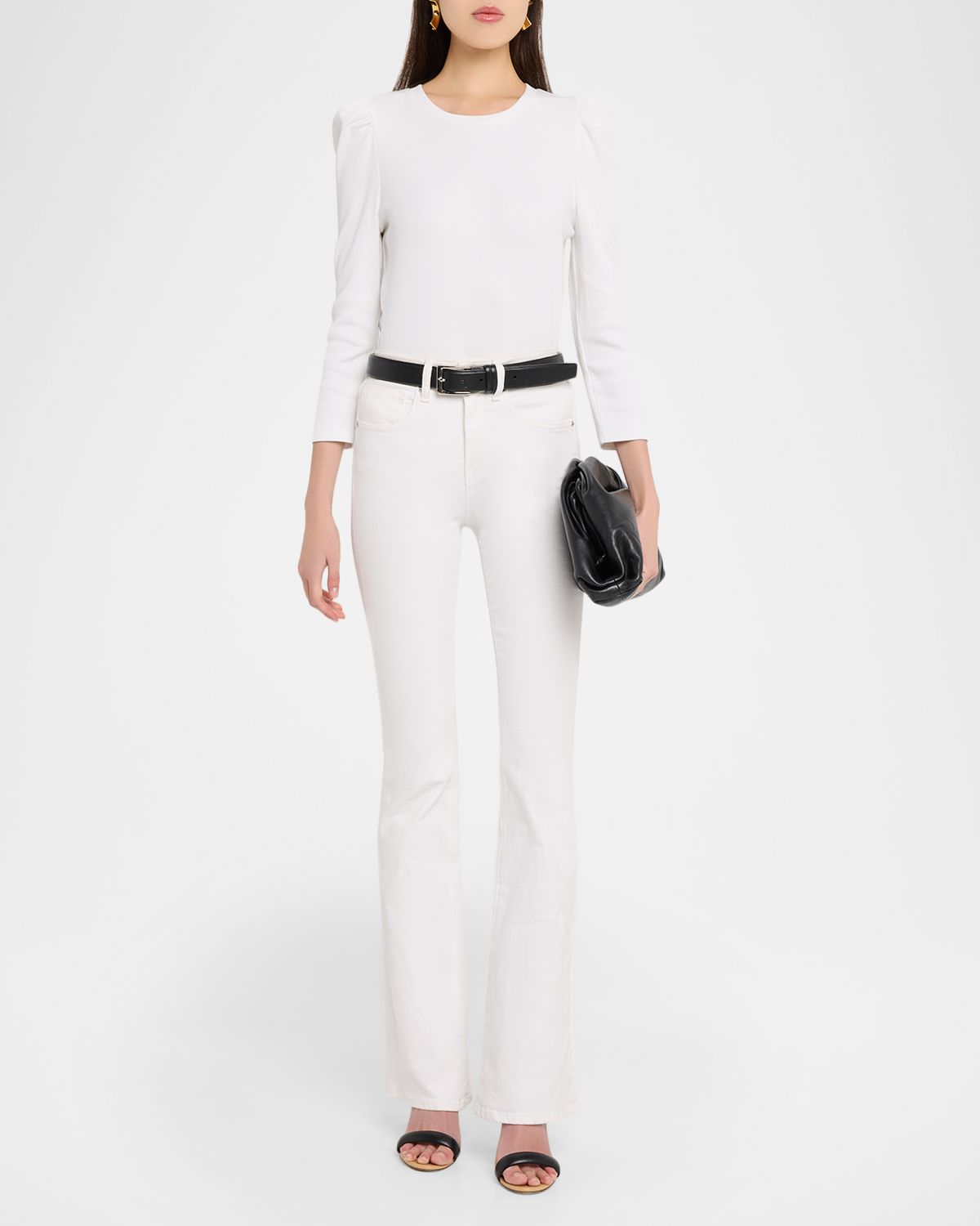 Veronica Beard Britney Puff-Sleeve Cotton Top | Thumbnail 5