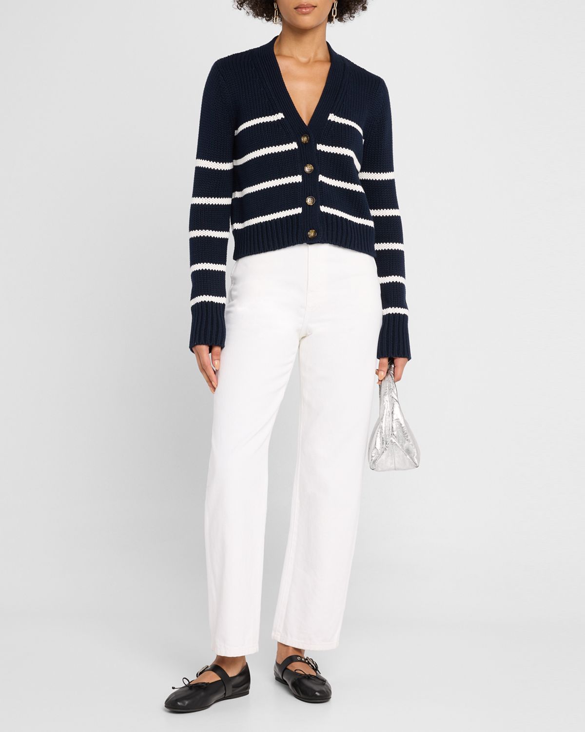 La Ligne Mini Marina Striped Cardigan