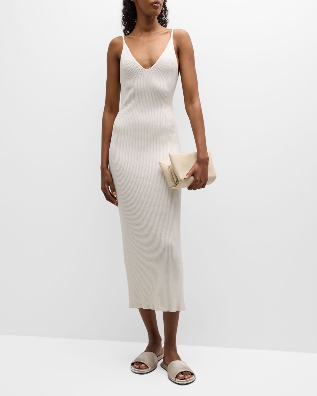 Sablyn Allison Rib-Knit Midi Dress