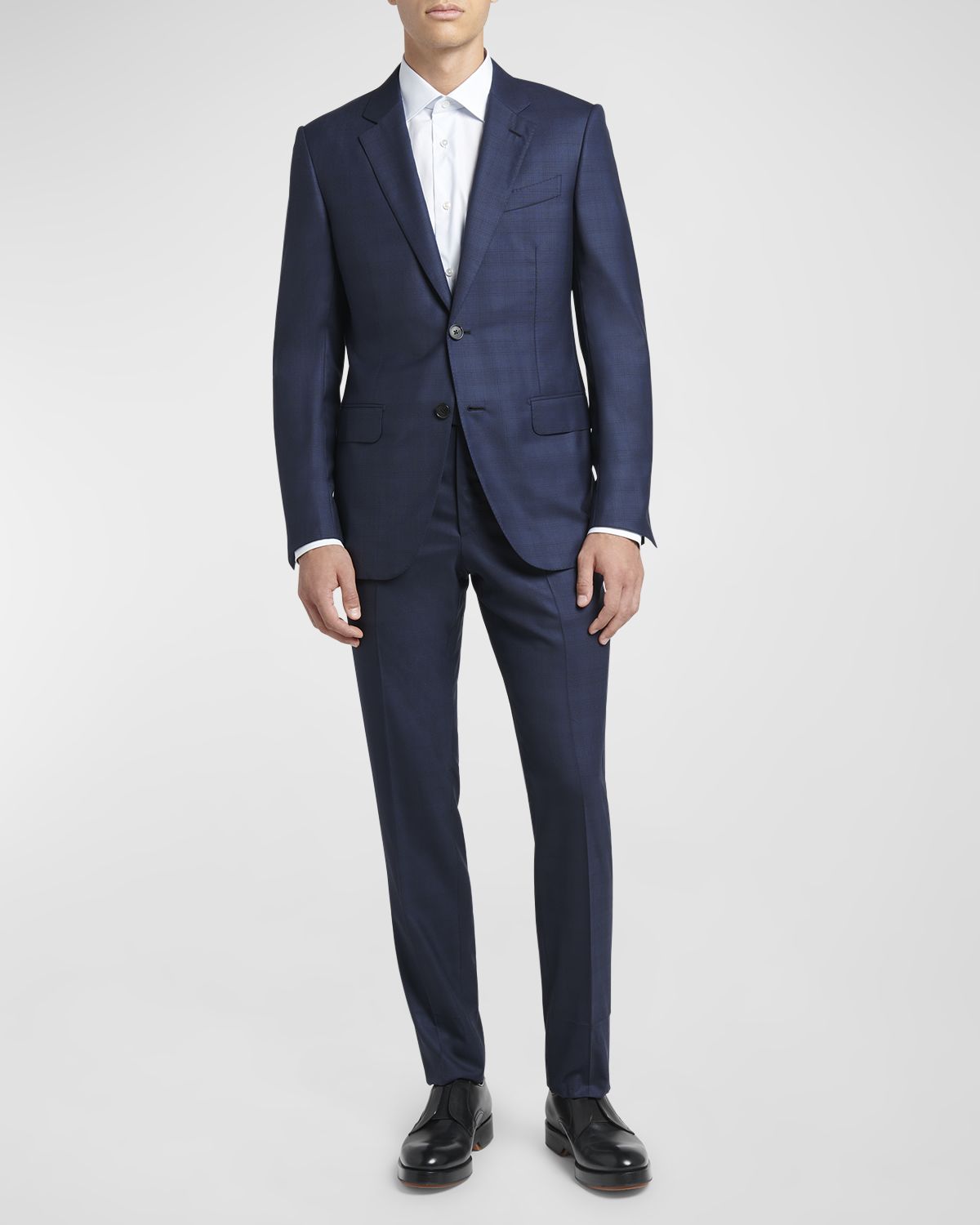 ZEGNA Men 's Centoventimila Tonal Plaid Wool Suit