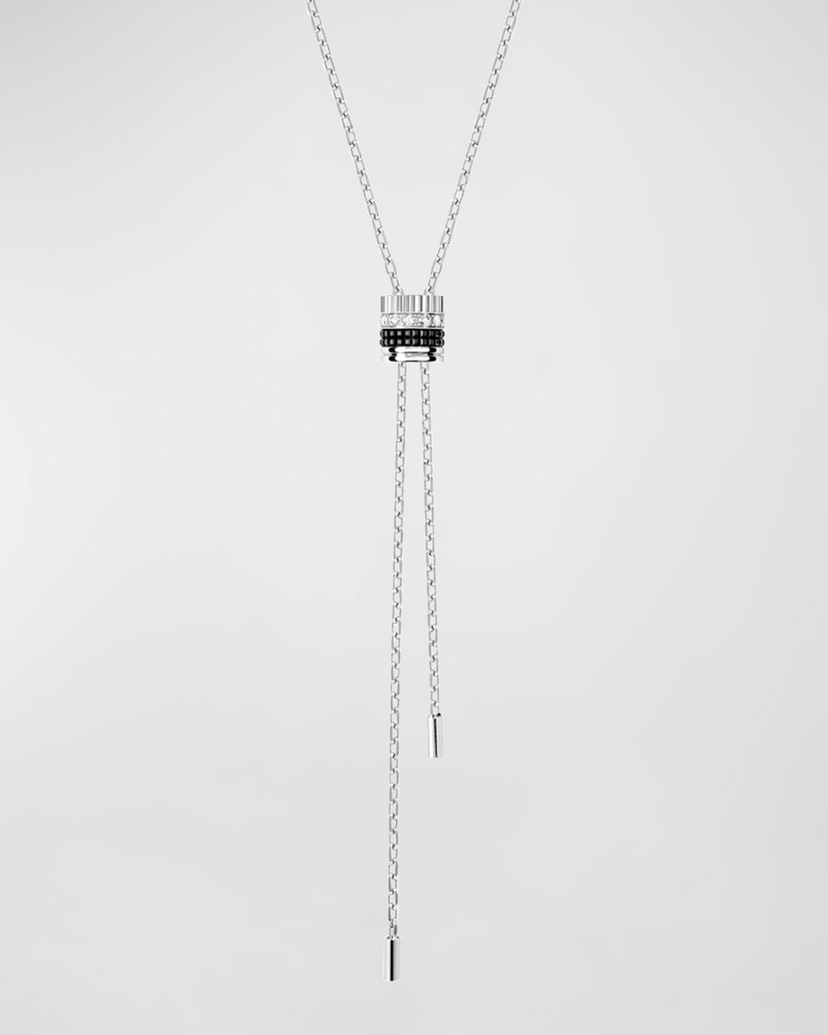 Boucheron Quatre 18K White Gold Double Edition Small Tie Necklace