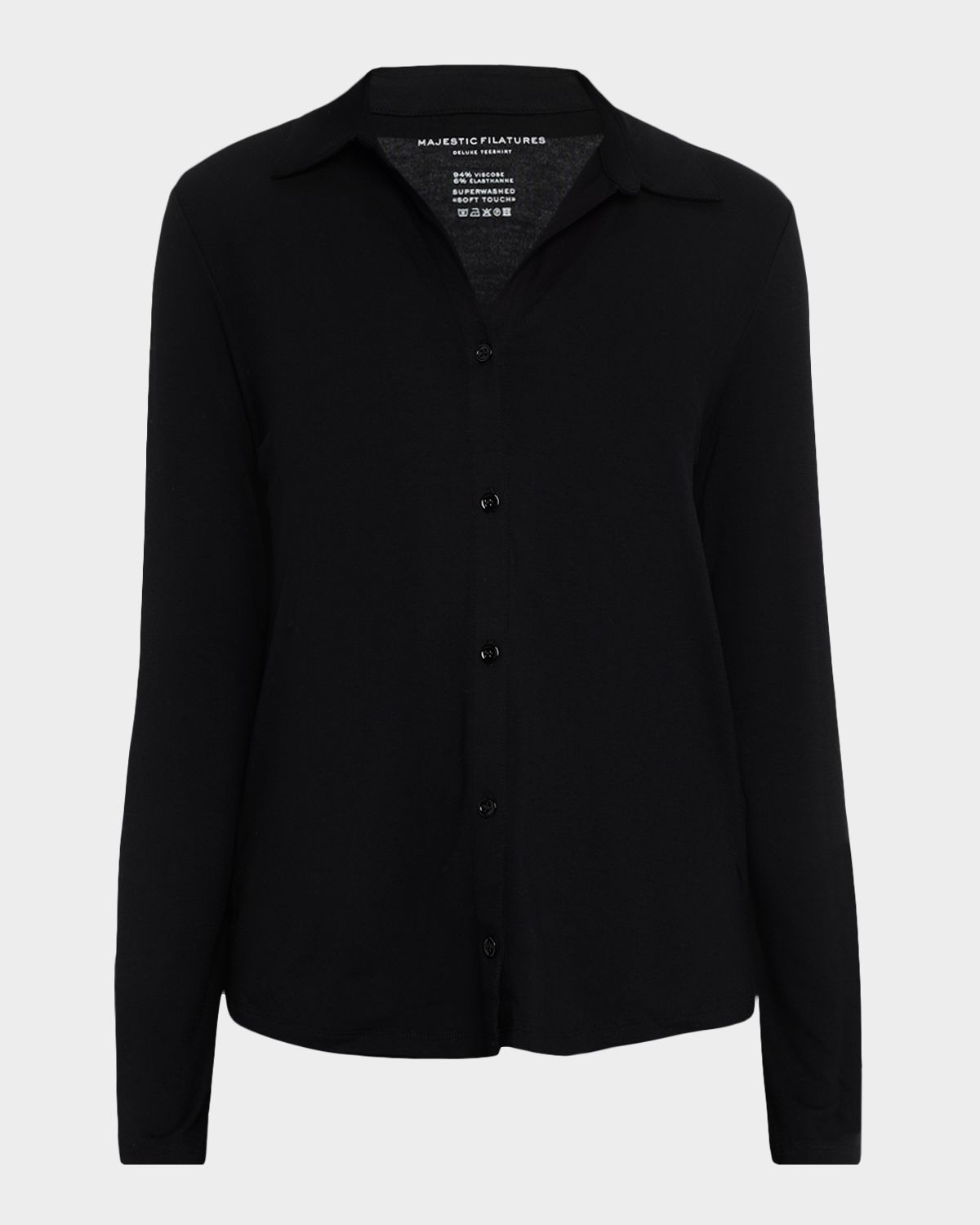 Majestic Filatures Soft Touch Button-Front Shirt