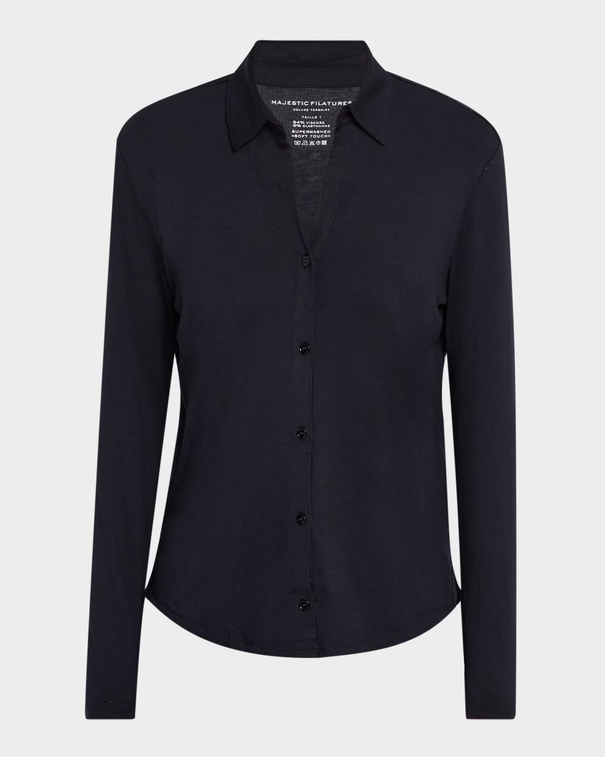 Majestic Filatures Soft Touch Button-Front Shirt