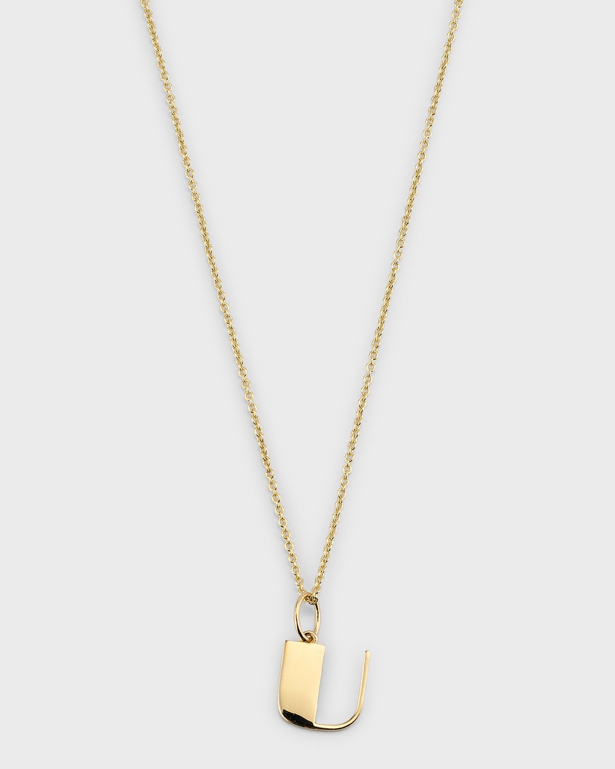 Sydney Evan 14K Pure Block Initial Necklace