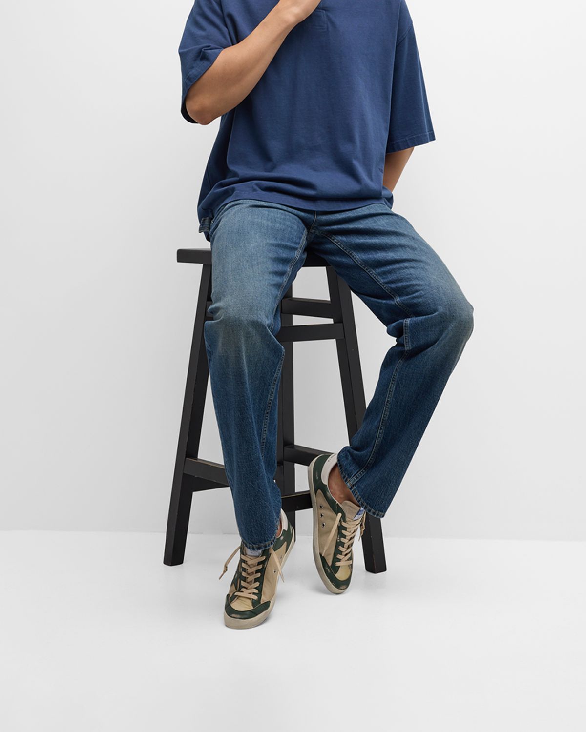Golden Goose Men 's Super-Star Low-Top Sneakers | Thumbnail 7