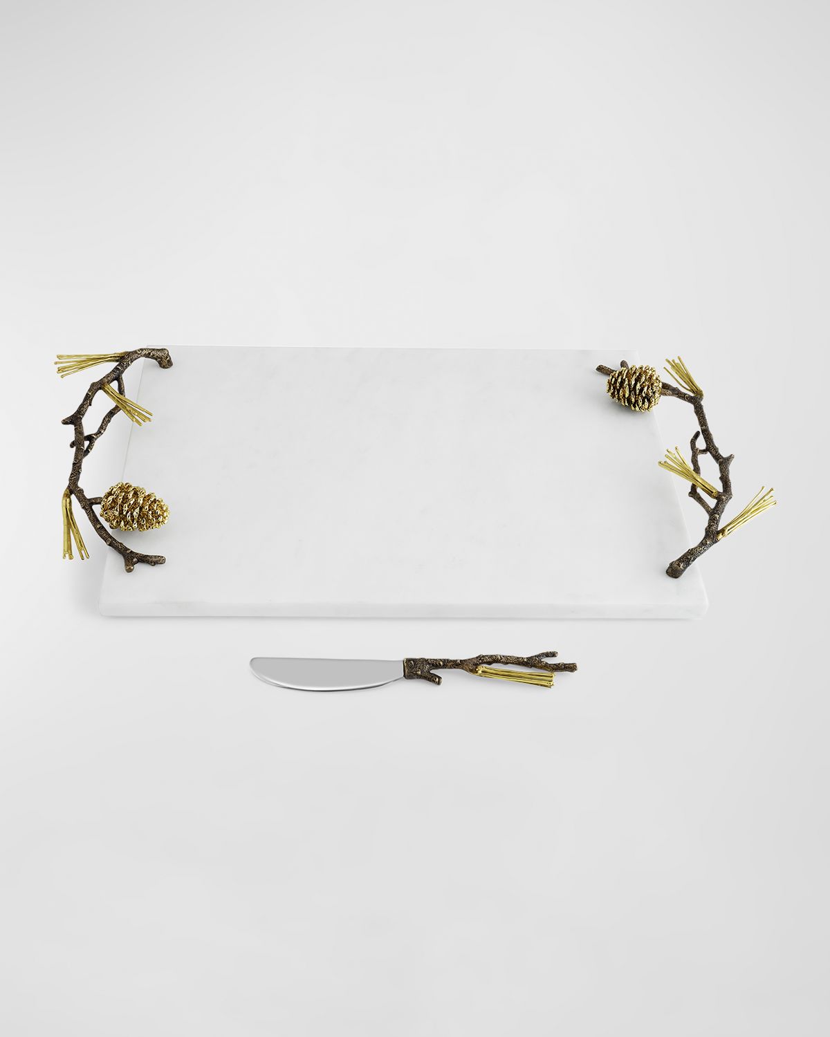 Michael Aram Pine Cone Cheeseboard with Knife