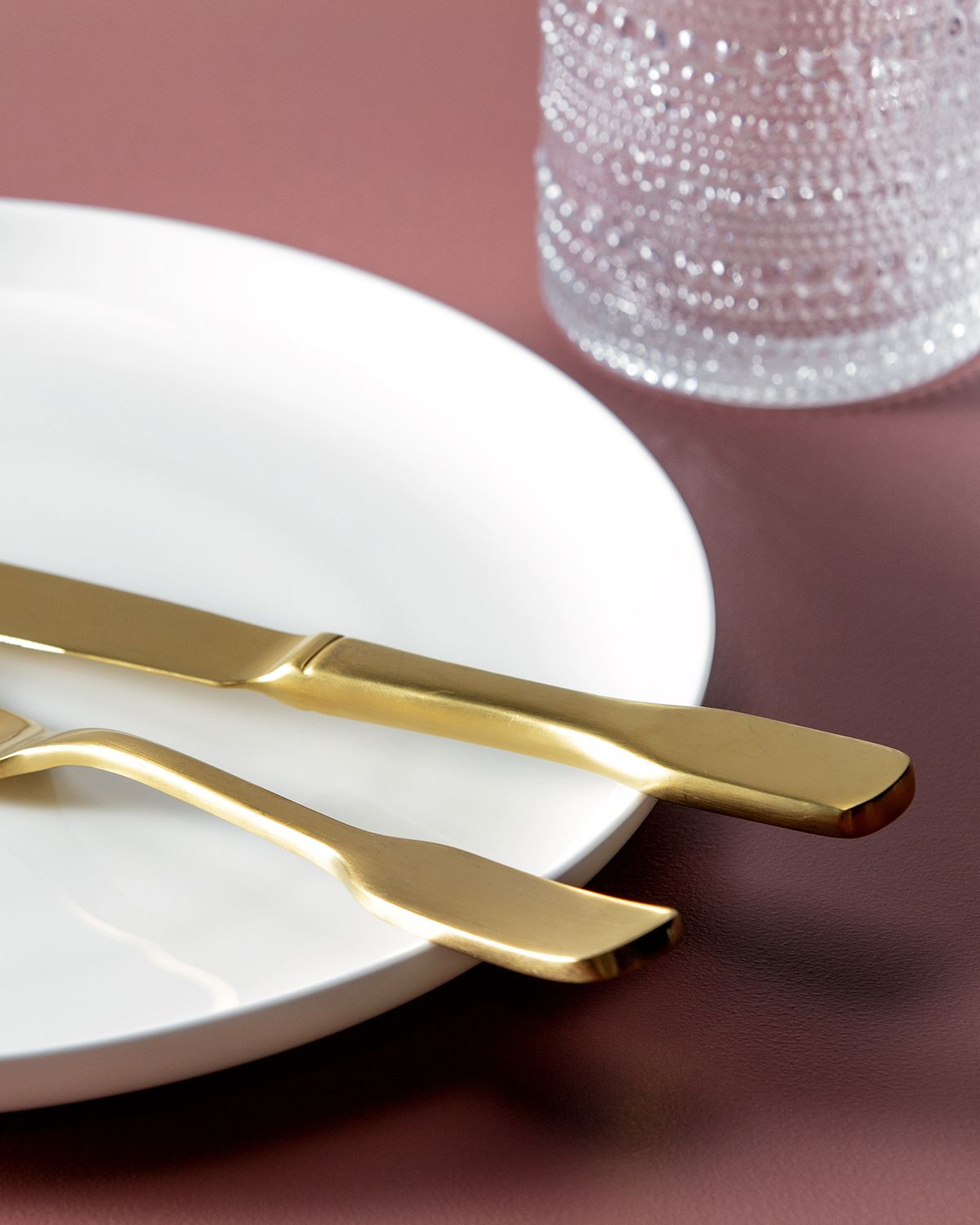 Fortessa Ashton Brushed Gold 20-Piece Flatware Set