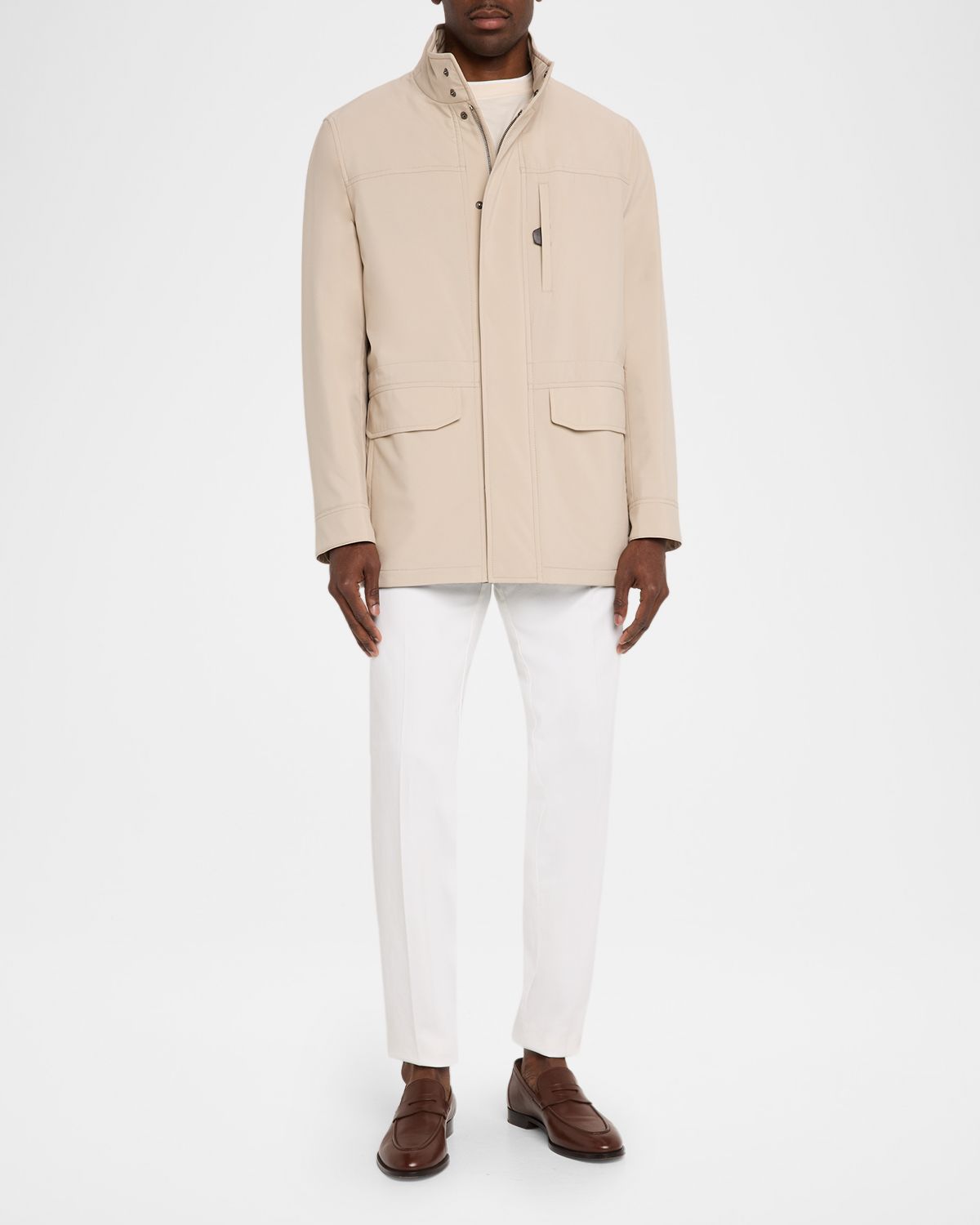 Brioni Men 's Concealed-Zip Field Jacket