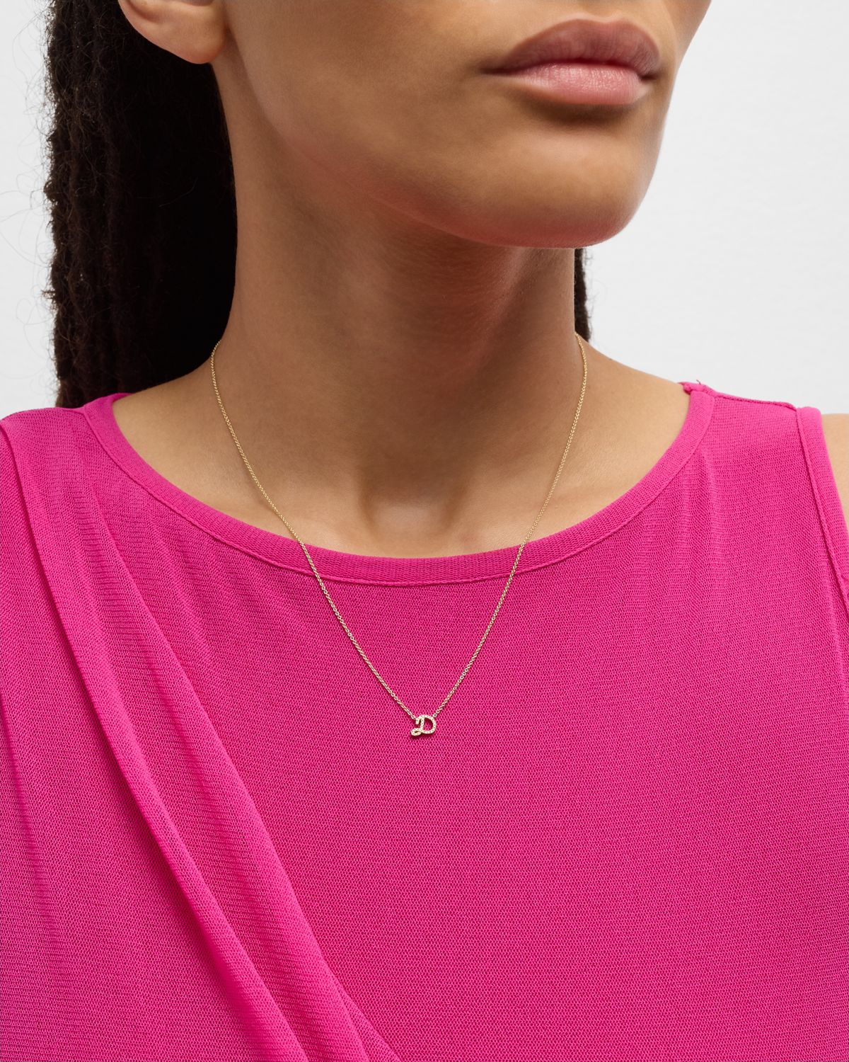Sydney Evan 14k Diamond Pave Initial Necklace