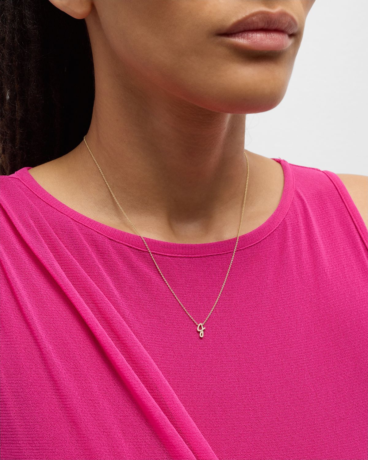 Sydney Evan 14k Diamond Pave Initial Necklace