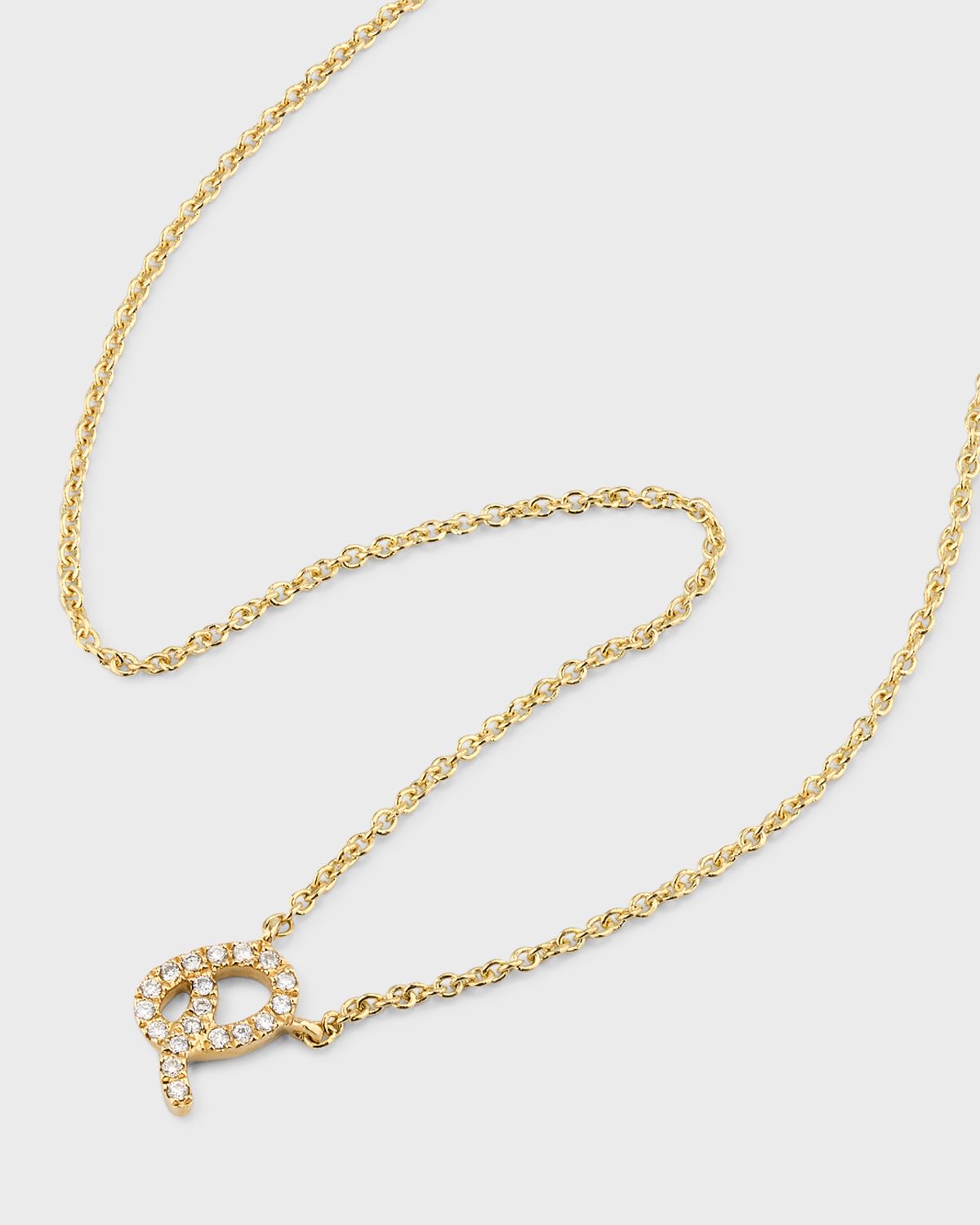 Sydney Evan 14k Diamond Pave Initial Necklace