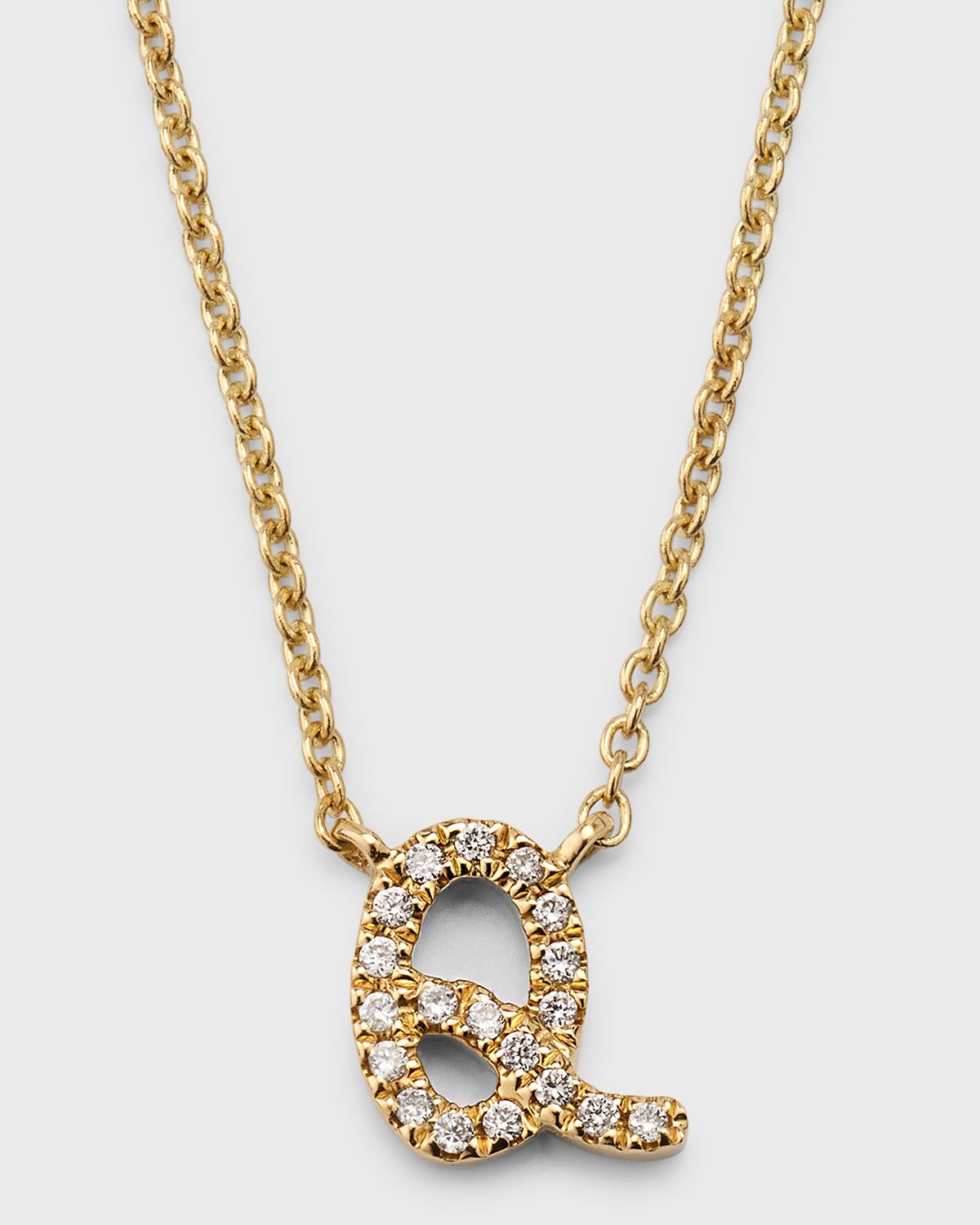 Sydney Evan 14k Diamond Pave Initial Necklace