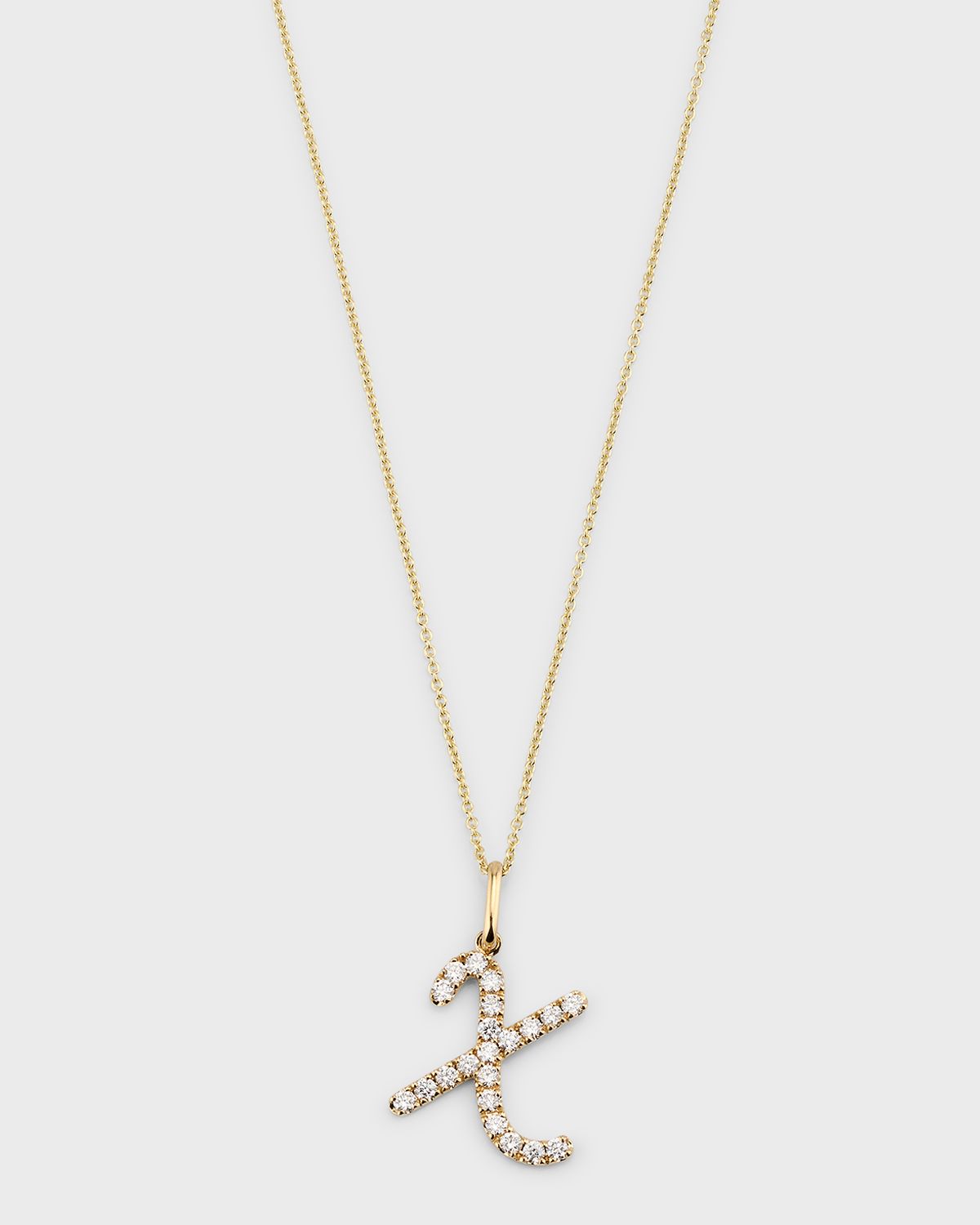 Sydney Evan 14k Diamond Pave Initial Necklace