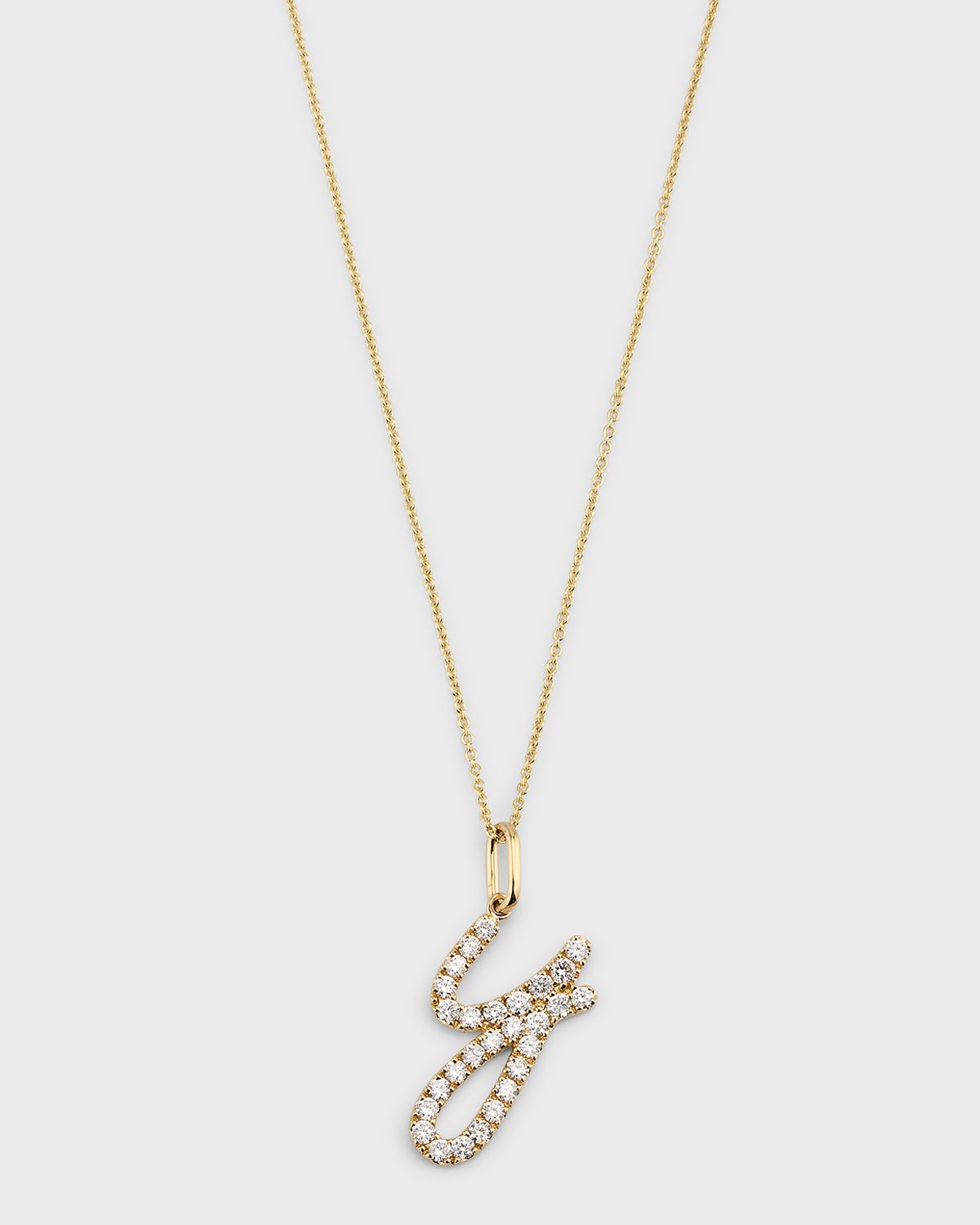 Sydney Evan 14k Diamond Pave Initial Necklace