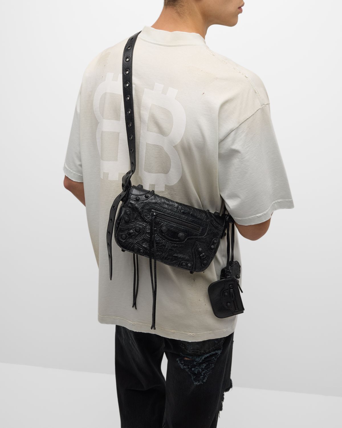 Balenciaga Men 's Le Cagole XS Flap Bag