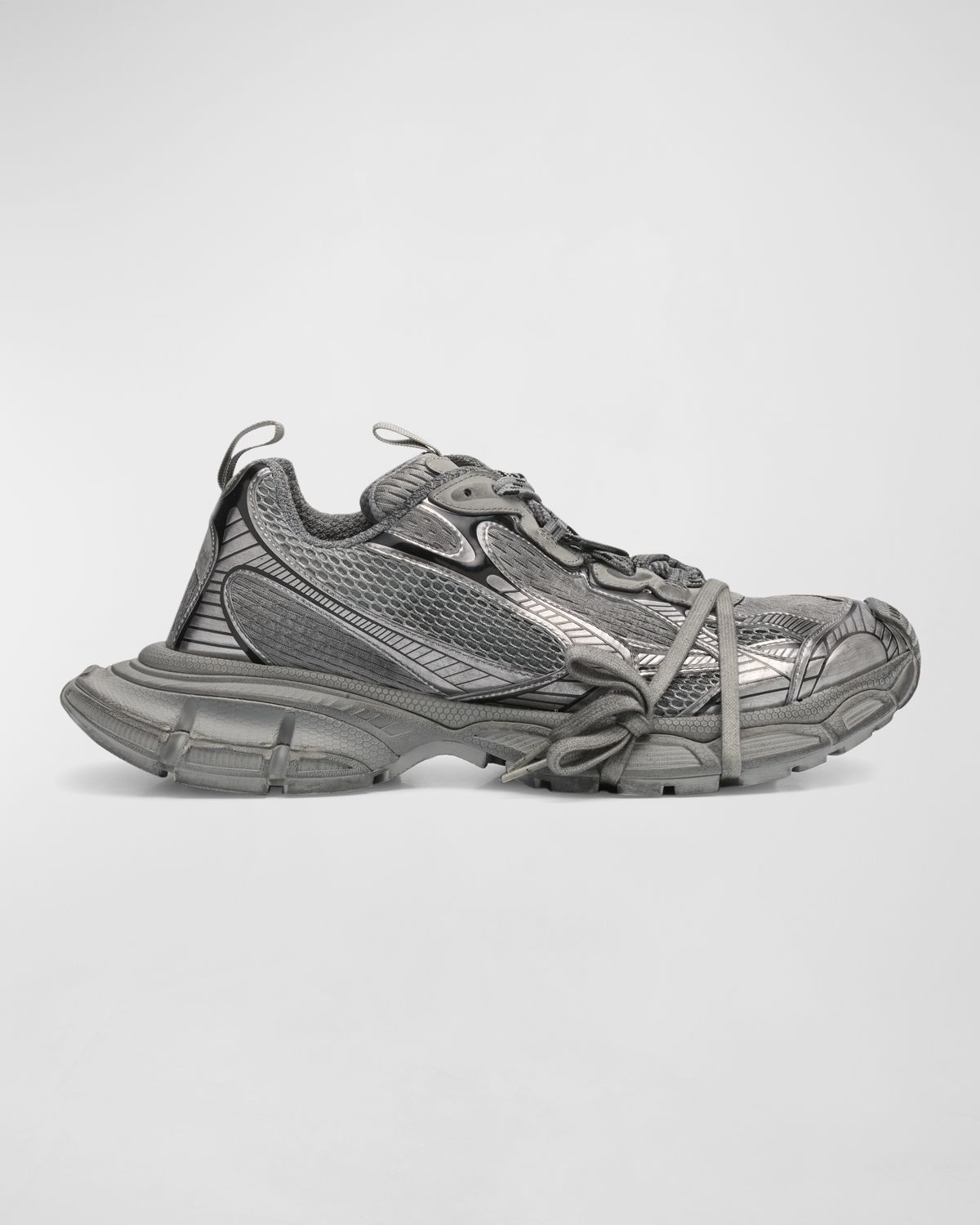 Balenciaga Men 's 3XL Low-Top Mesh Sneakers