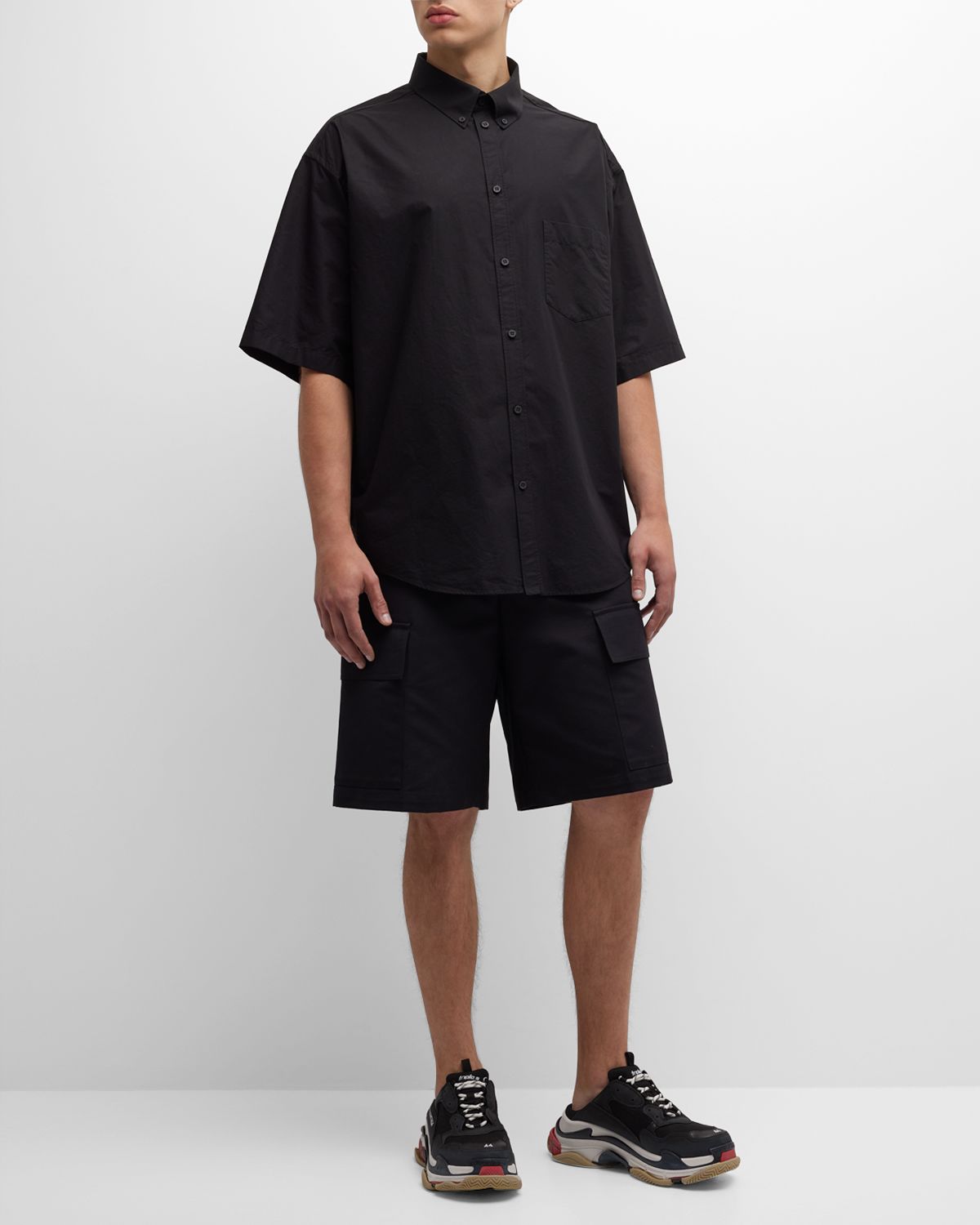 Balenciaga Crypto Short Sleeve Shirt Large Fit