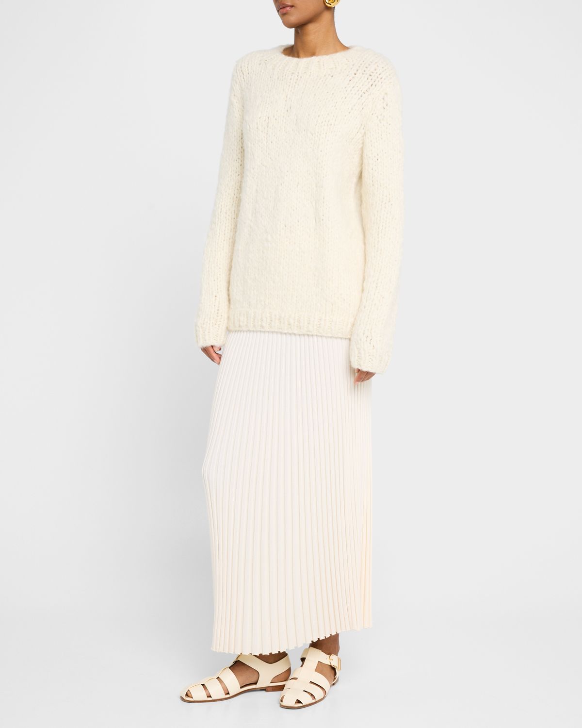 Gabriela Hearst Lawrence Cashmere Crewneck Sweater