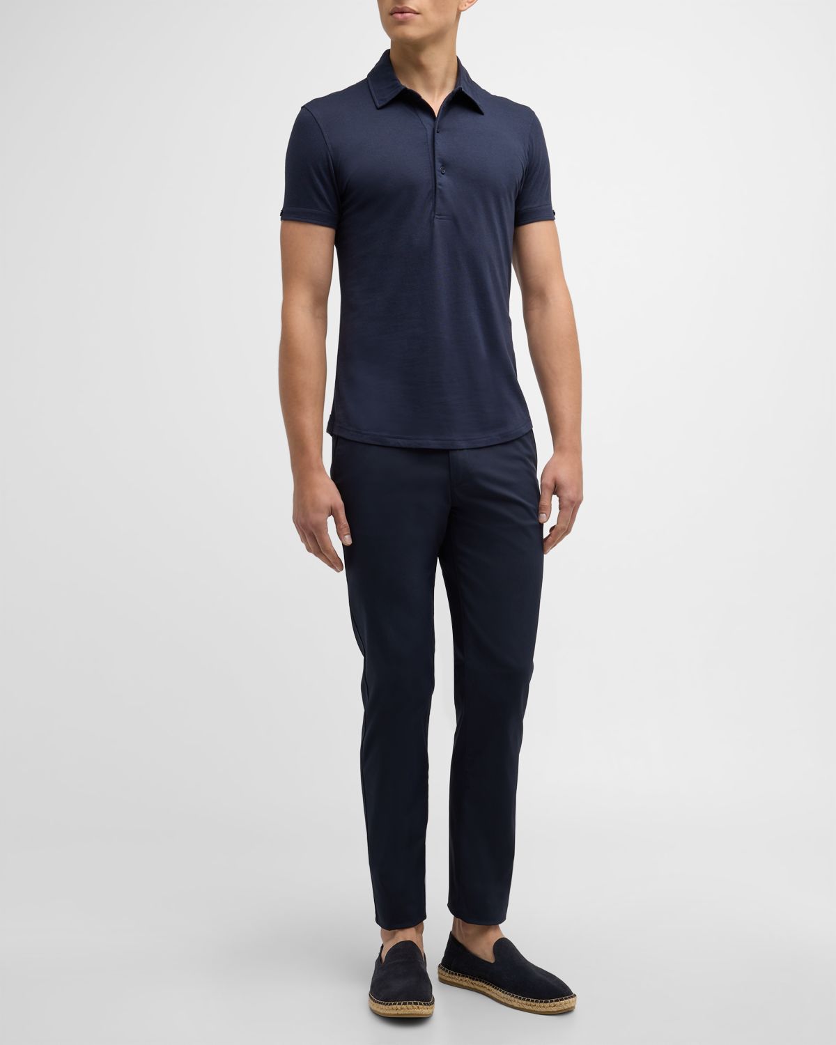 Orlebar Brown Men 's Sebastian Cotton-Silk Polo Shirt