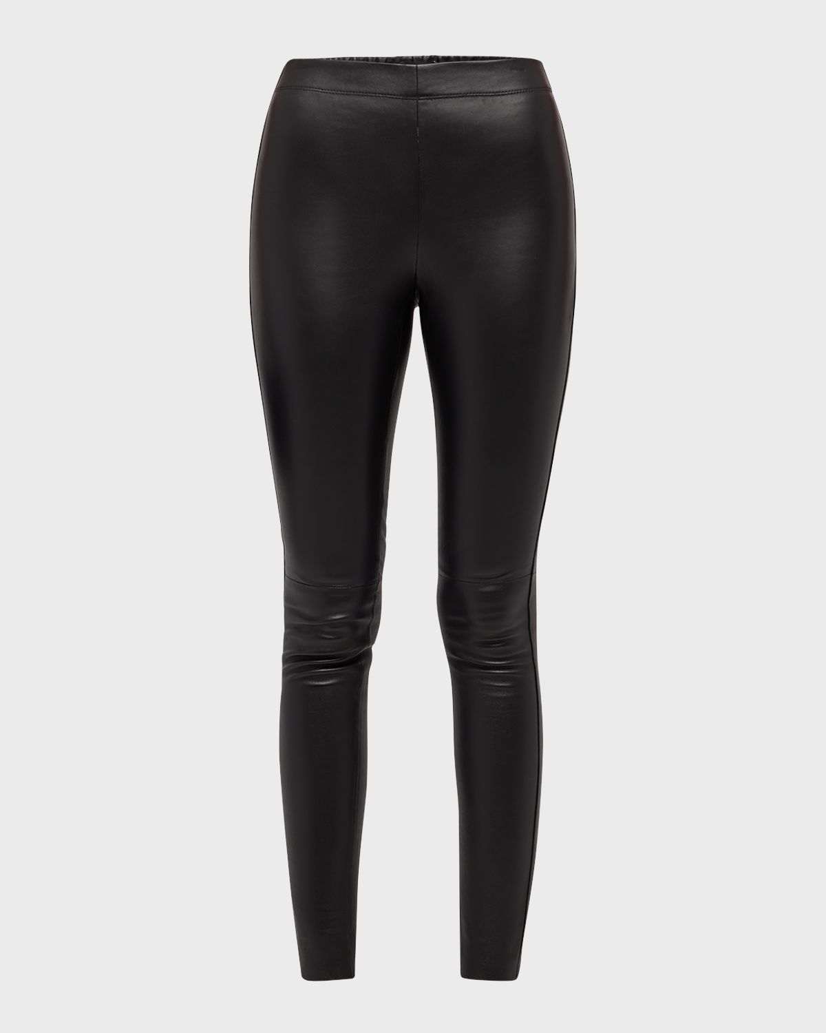 Joseph High-Rise Stretch Leather Leggings