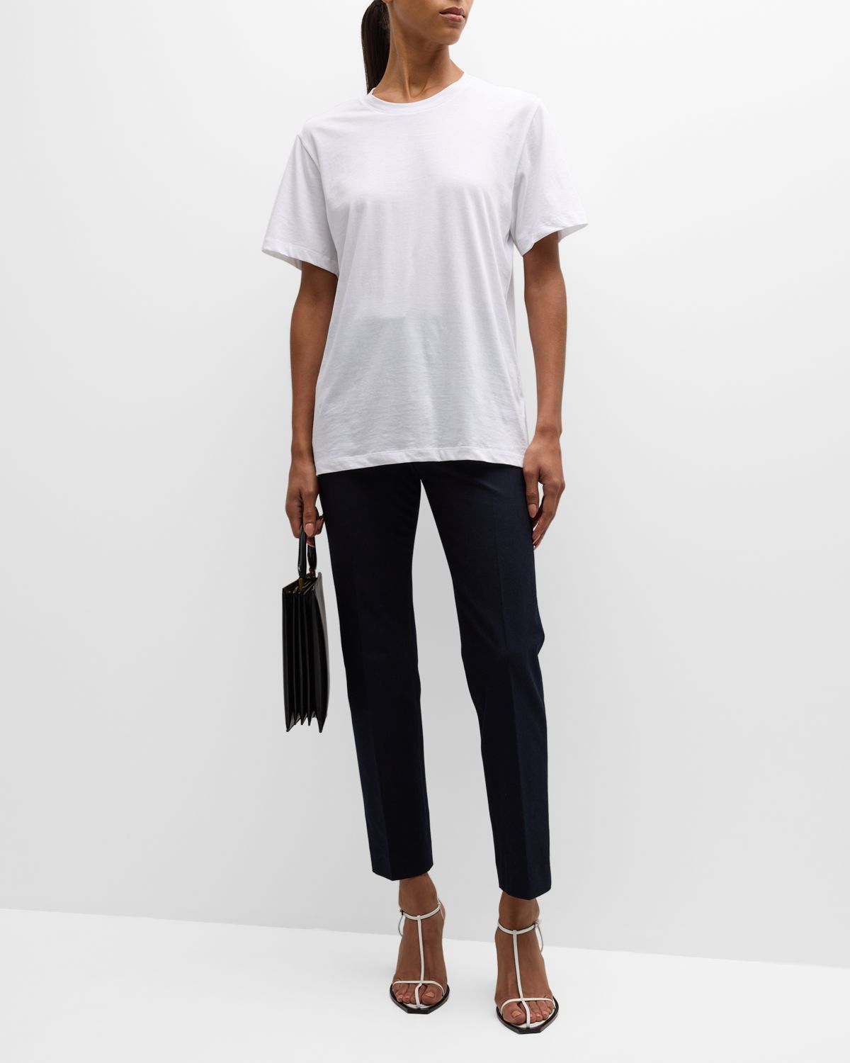 Joseph Short-Sleeve Crewneck Cotton Tee