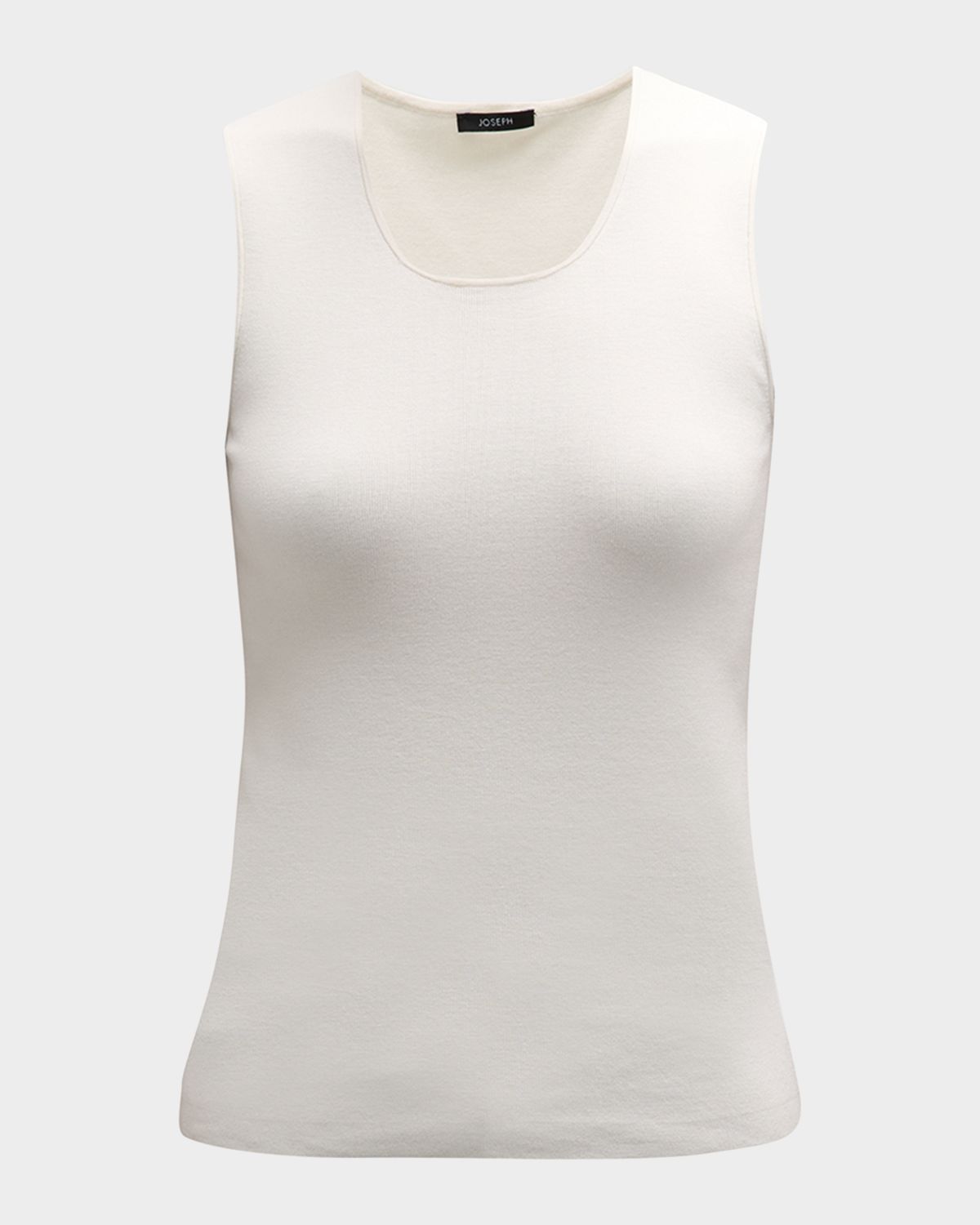 Joseph Scoop-Neck Stretch Silk Tank