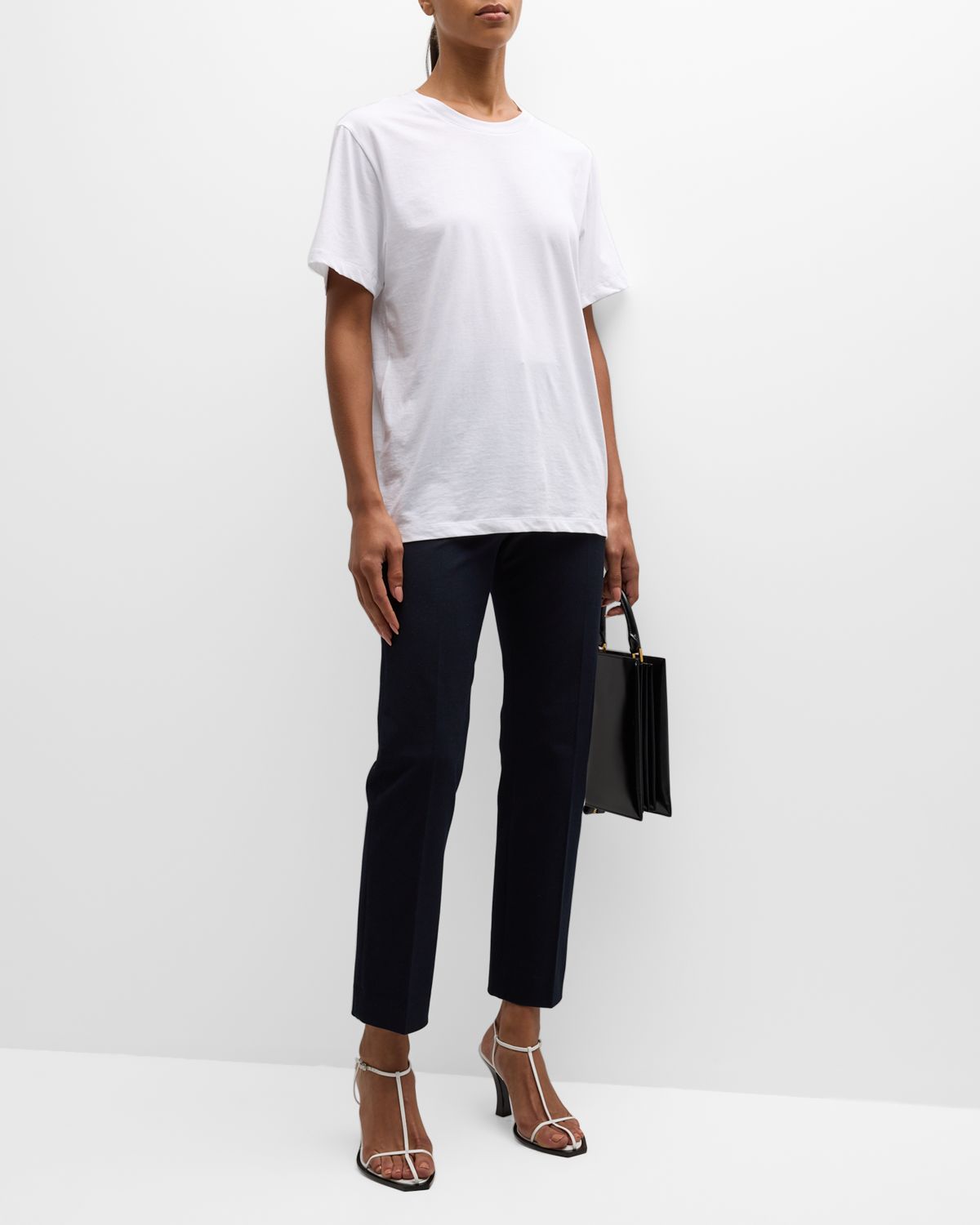 Joseph Coleman Cropped High-Rise Gabardine Pants