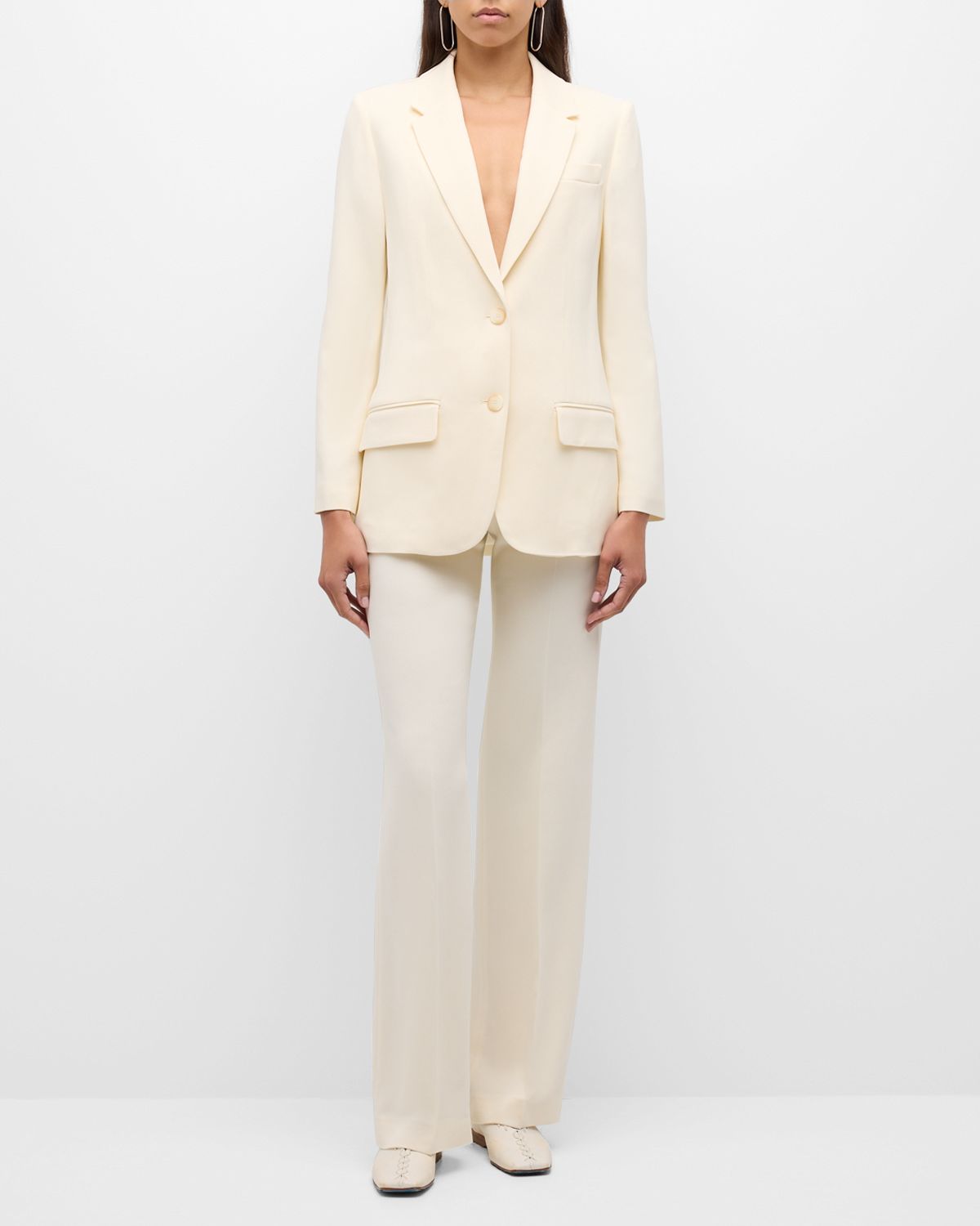 Joseph Jackie Single-Breasted Cady Jacket