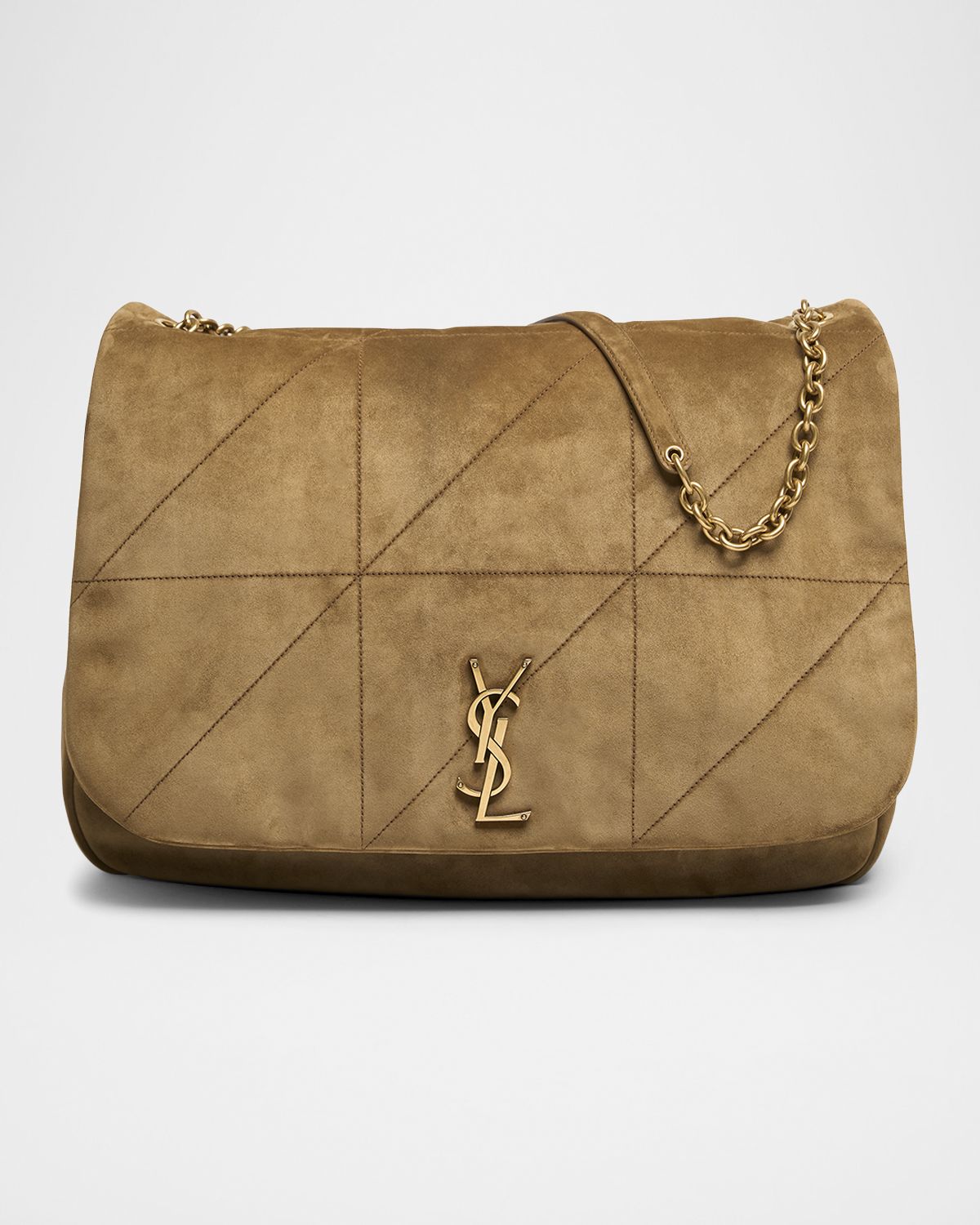 Saint Laurent Jamie 4.3 Maxi YSL Shoulder Bag in Quilted Suede