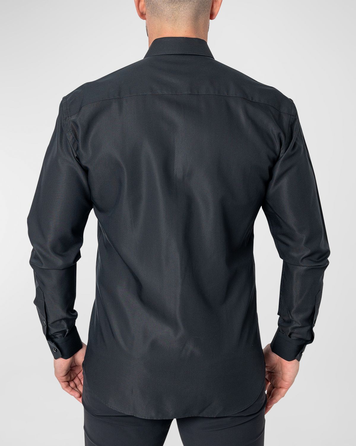 Maceoo Men 's Fibonacci Textured Sport Shirt