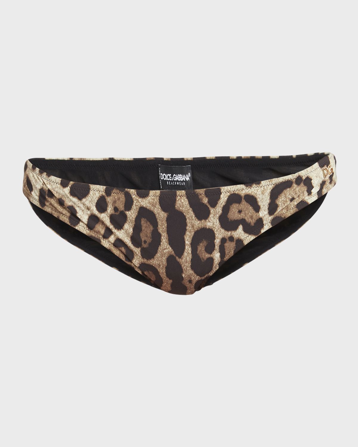 Dolce & Gabbana Leopard-Print Bikini Bottoms